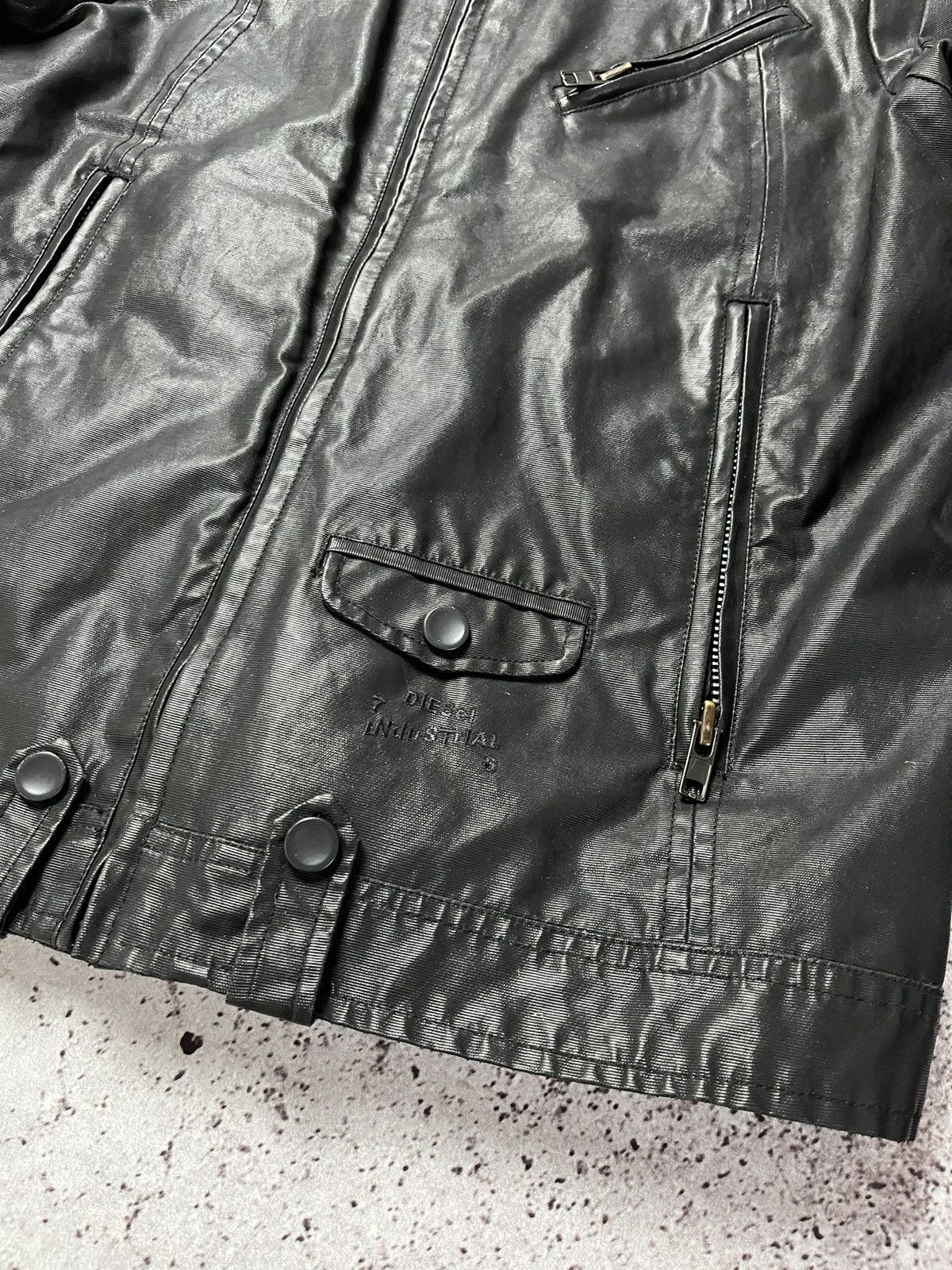 Diesel 🦅Vintage Diesel Leather Jacket Denim Jacket y2k Style Size US XL / EU 56 / 4 - 3 Thumbnail