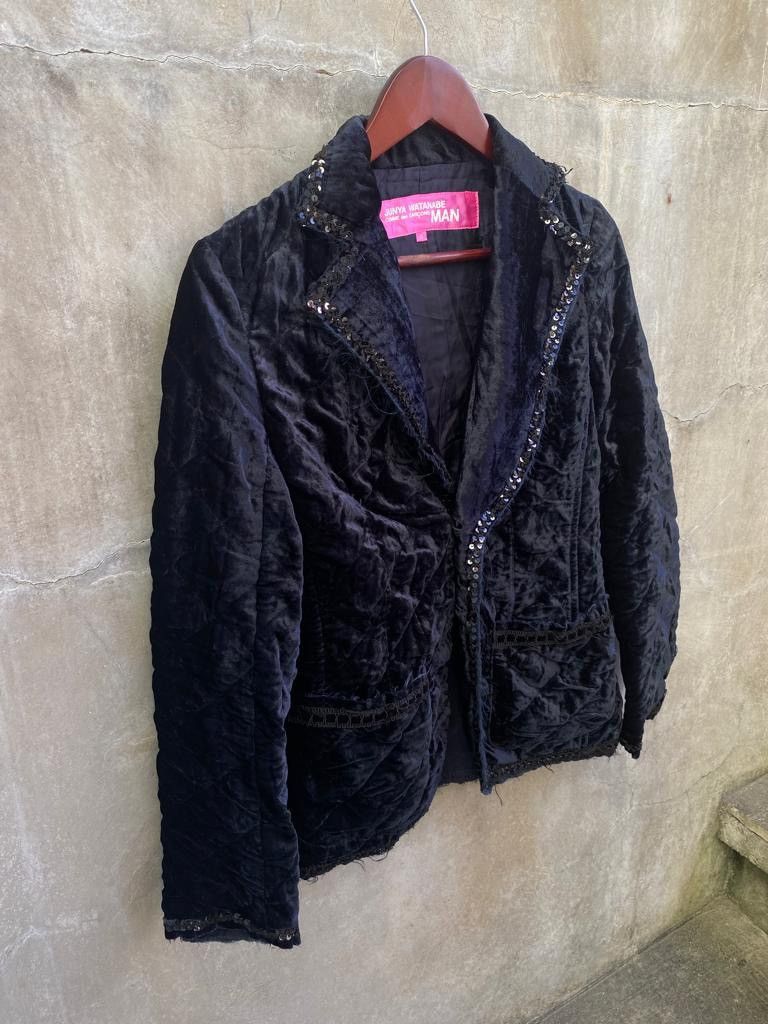 Junya Watanabe FW2005 Velour Tailored Blazer Jacket Size S / US 4 / IT 40 - 3 Thumbnail