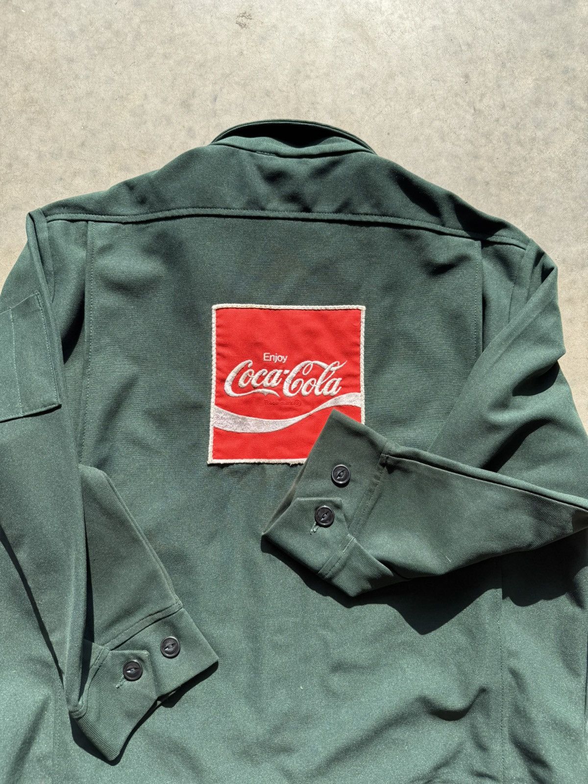 Coca Cola × Vintage Crazy Vintage 1960s Coca-Cola Uniform Zipup Jacket Size US L / EU 52-54 / 3 - 5 Thumbnail