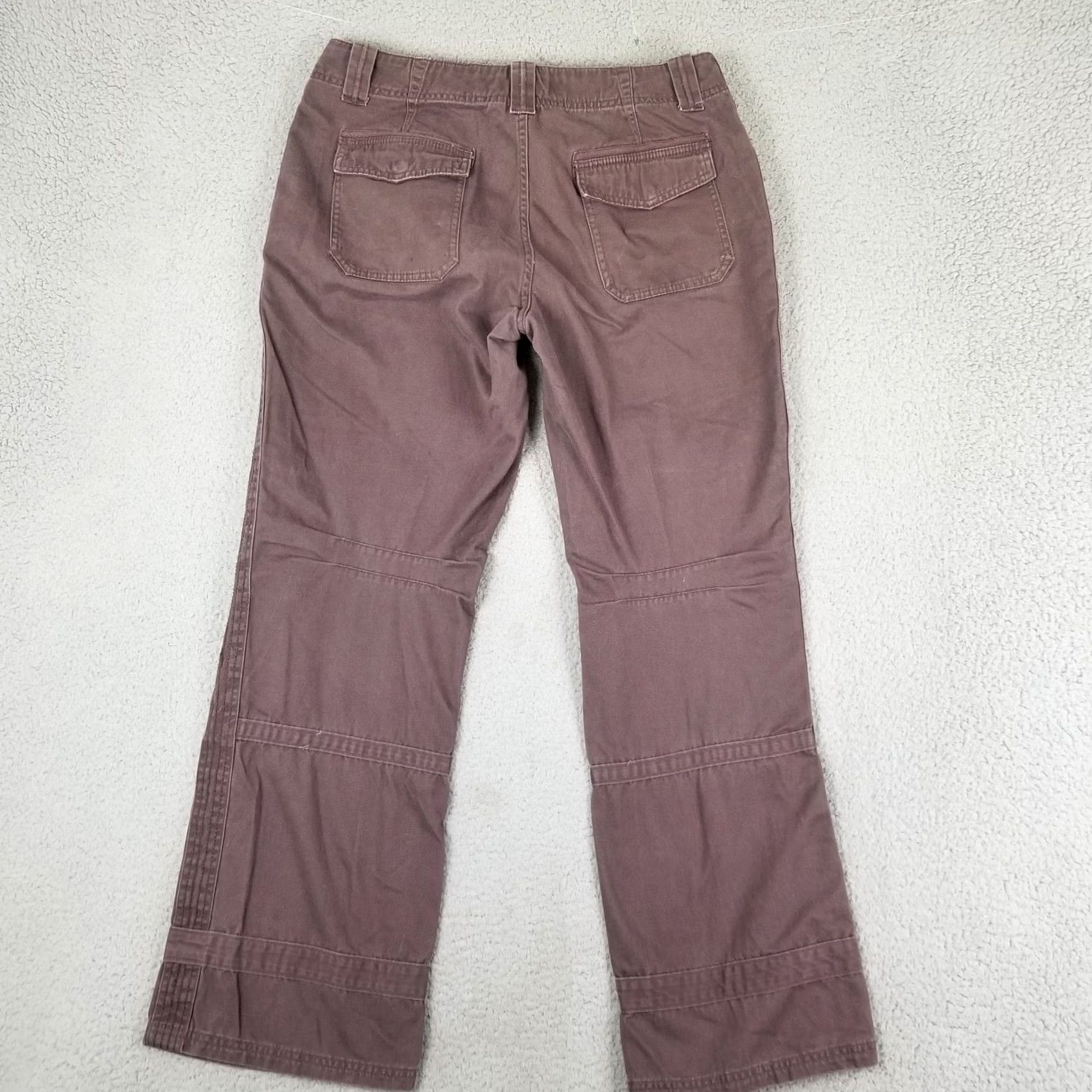 Vintage Cabela’s Double Knee Pants Women 12 Brown Canvas Chino Pockets Casual Outdoor Size 24" / US 00 / IT 34 - 6 Thumbnail