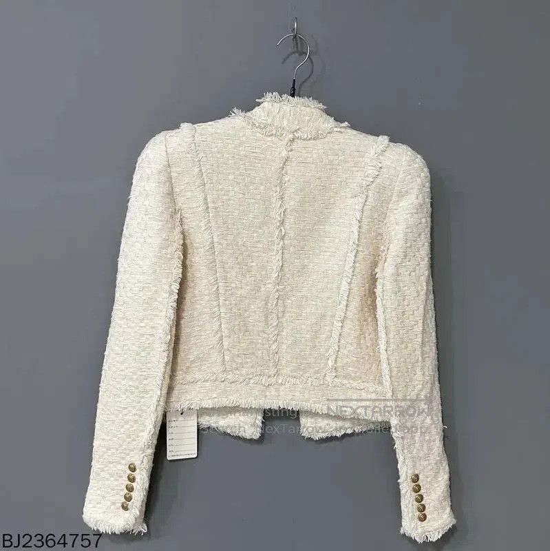 Balmain Balmain White Women's Jacket . Size XXS / US 00 / IT 34 - 3 Thumbnail