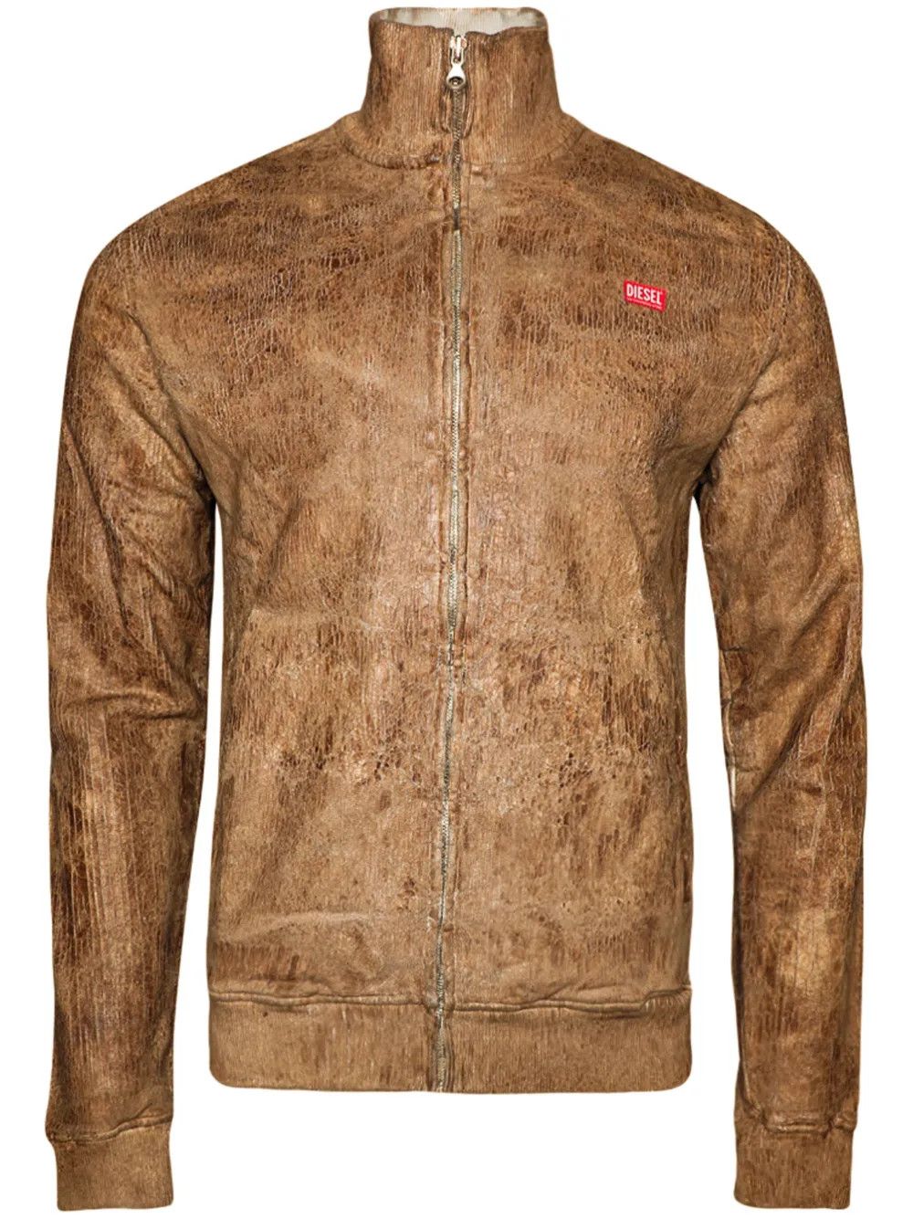 Diesel o1mle0426 S-Nyce Logo Patch Bomber Jacket in Brown Size US S / EU 44-46 / 1 - 1 Thumbnail