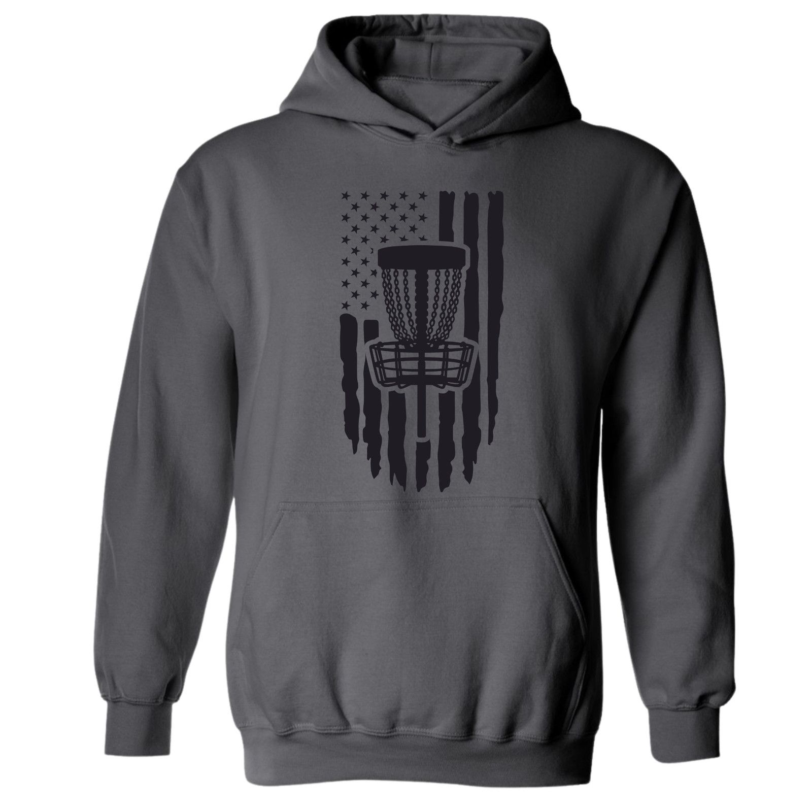 Gildan Disc Golf Hoodie PATRIOTIC AMERICAN Flag Sweatshirt Size US L / EU 52-54 / 3 - 9 Thumbnail
