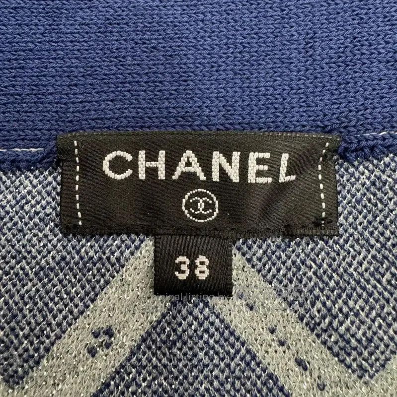 Chanel Chanel Blue Cotton Women's Skirt . Size 26" / US 2 / IT 38 - 7 Thumbnail