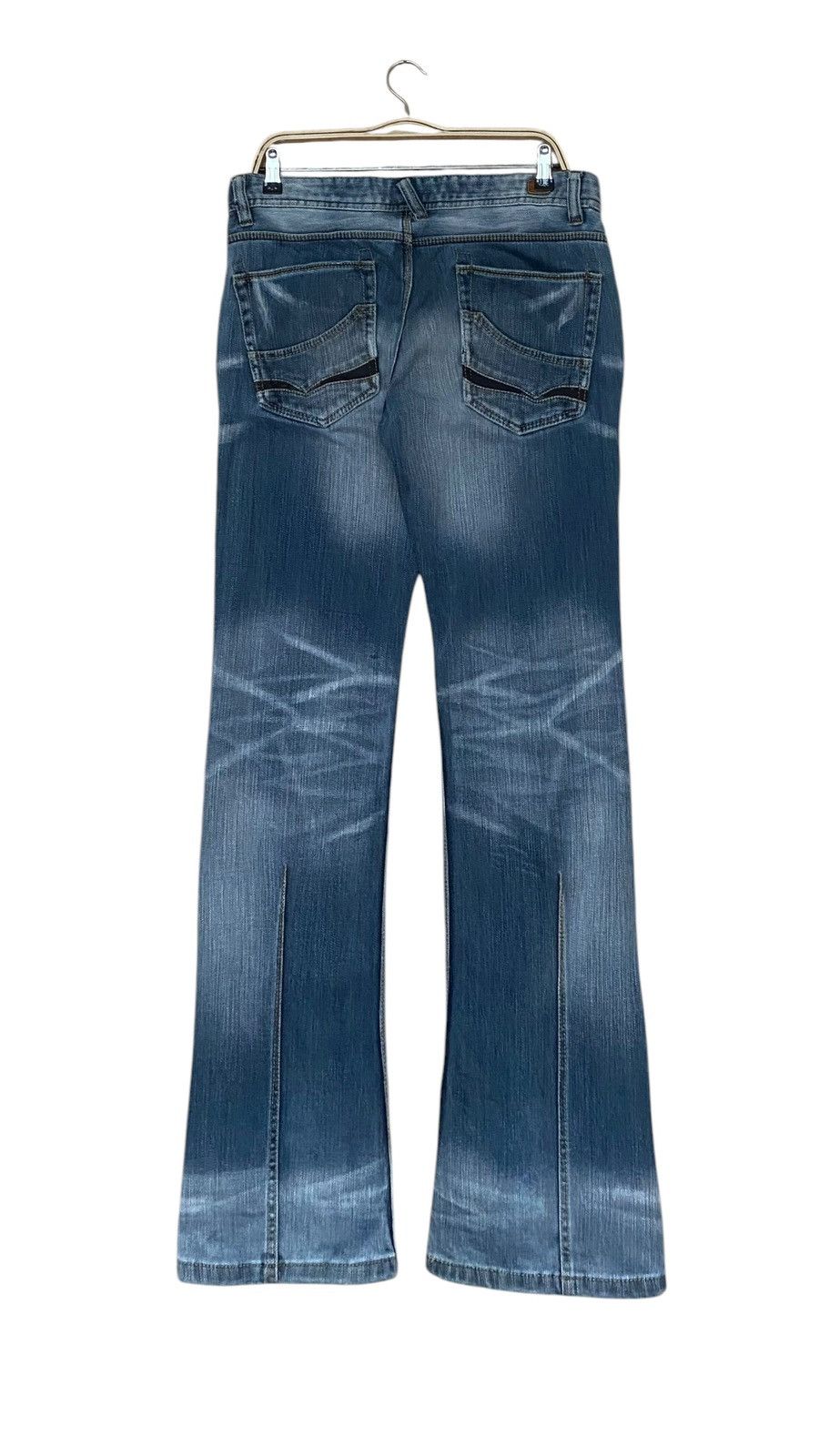 14th Addiction × Japanese Brand × Nicole Club Vintage Japanese Brand Nicole Club Flared Jeans 1990s Size US 33 - 2 Thumbnail