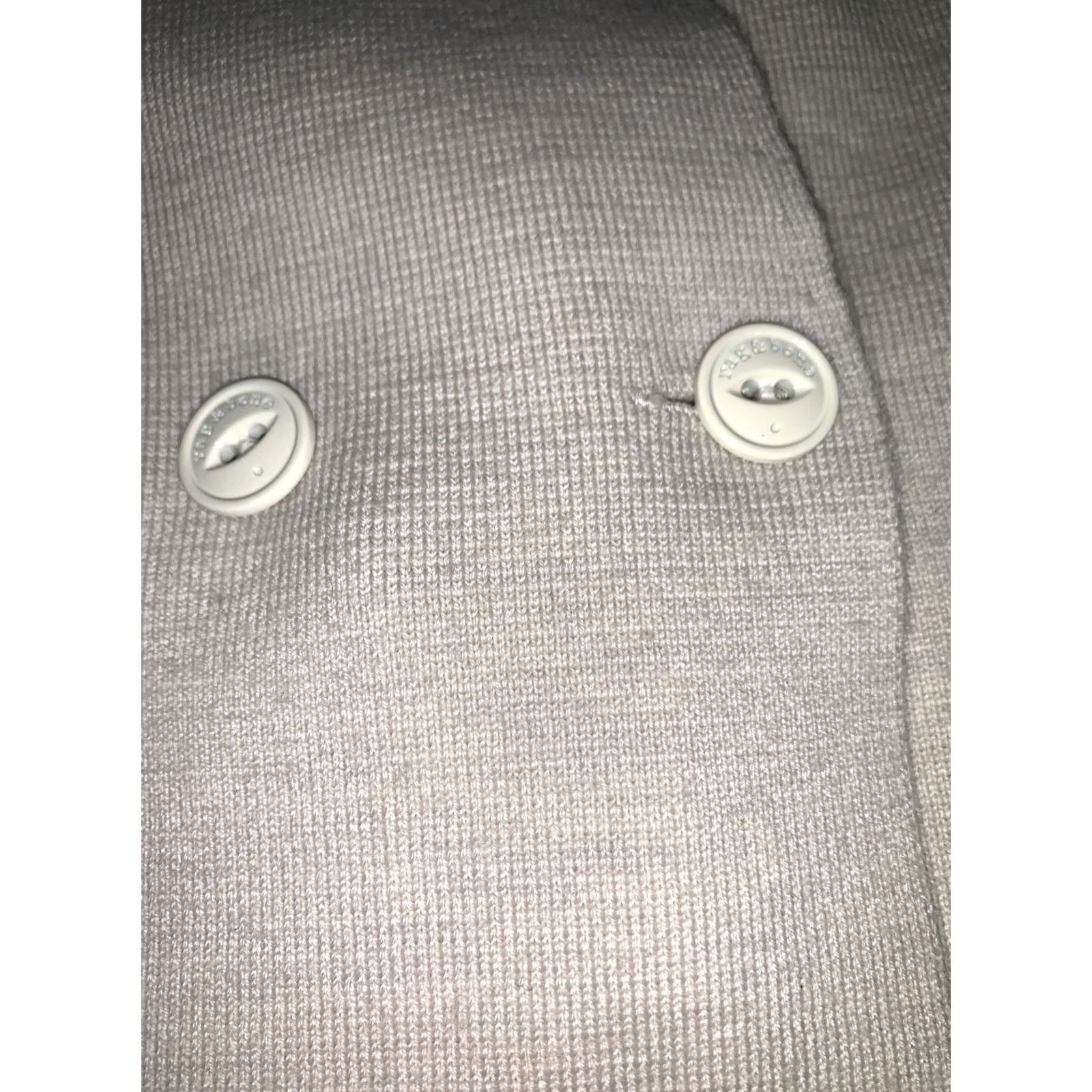 Rag & Bone rag & bone Ivory Knit Blazer Jacket Double Breasted Cropped Sz Small Merino Wool Blend Size S / US 4 / IT 40 - 5 Thumbnail