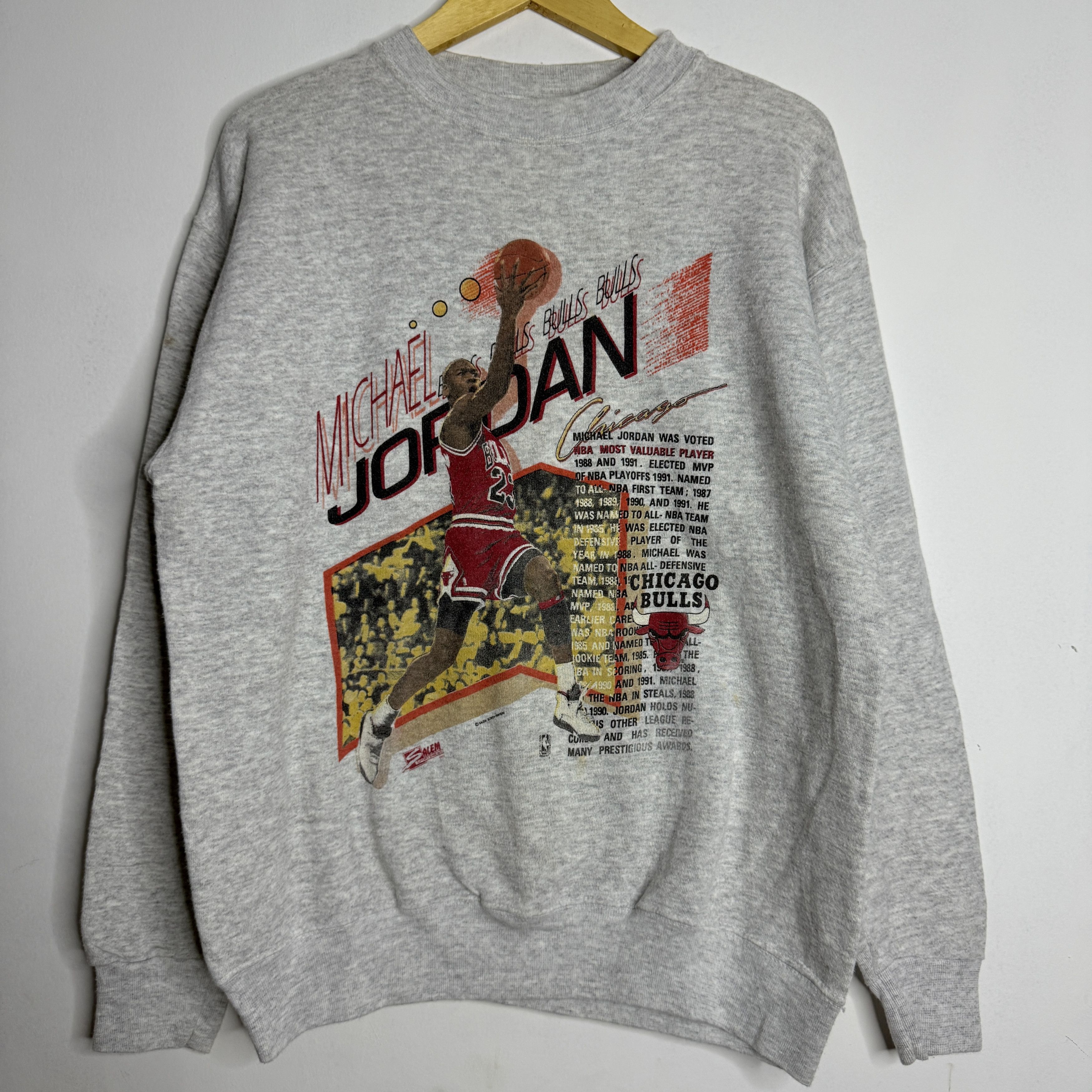 Salem Sportswear Salem x michael jordan vintage Nba sweatshirt 80s Size US L / EU 52-54 / 3 - 1 Thumbnail