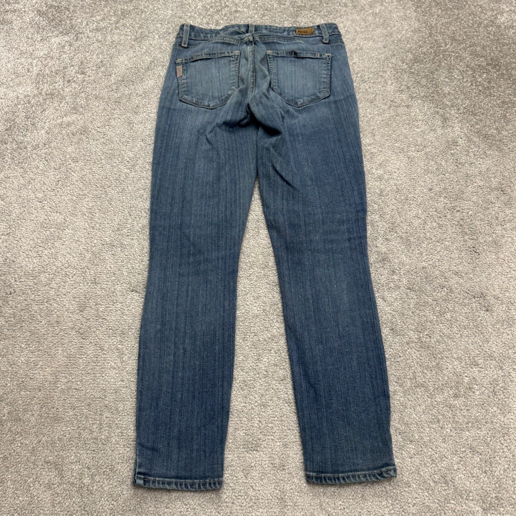 Paige Paige Verdugo Crop Denim Jeans Womens 25 Blue Medium Wash Mid Rise 26x26 Jeans Women Size 42" / US 20 - 2 Thumbnail
