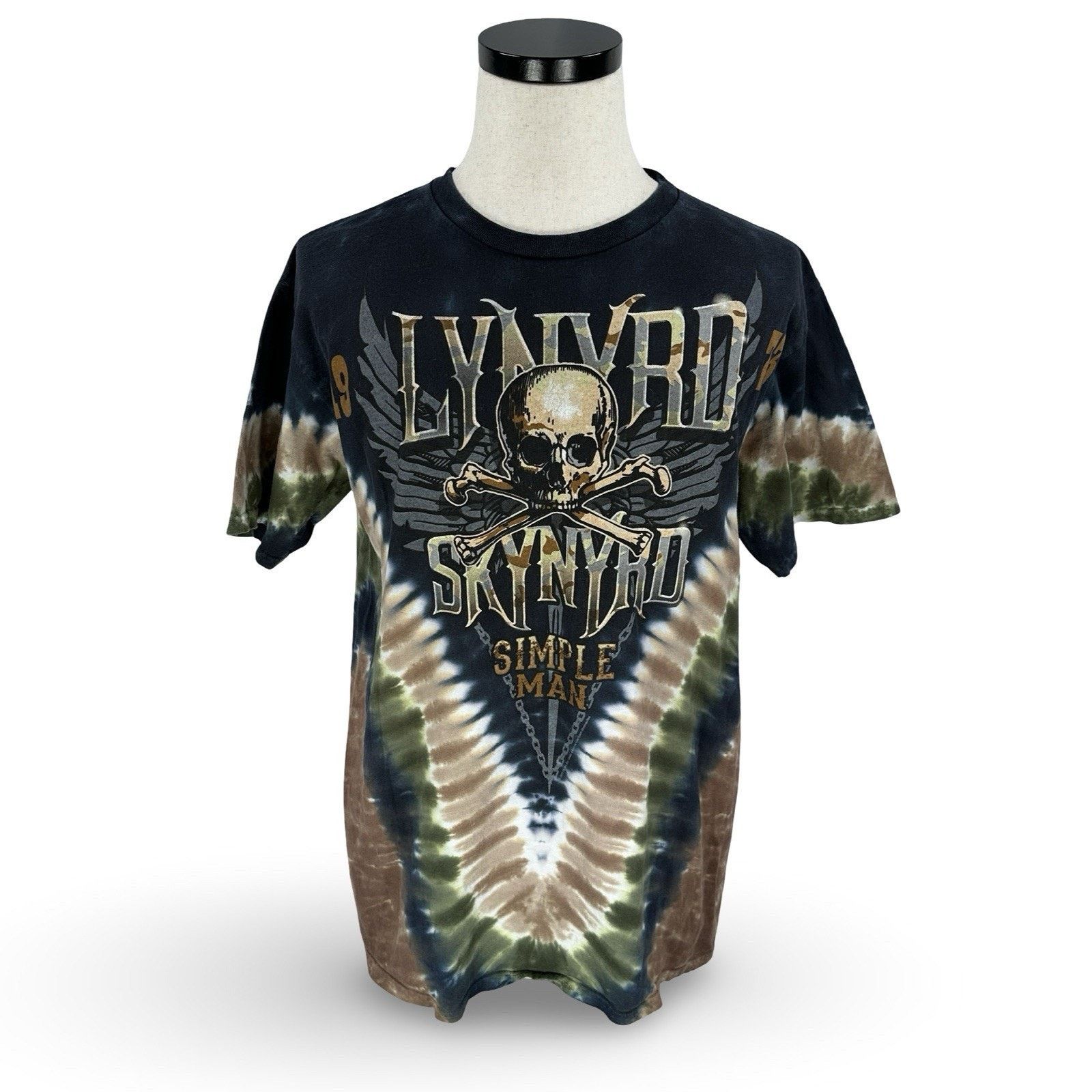 Liquid Blue Liquid Blue Lynyrd Skynyrd Simple Man Tie Dye T Shirt Mens L Size US L / EU 52-54 / 3 - 1 Thumbnail