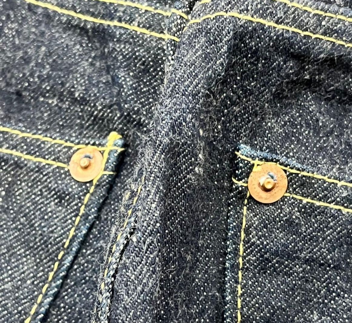 Kapital No War Blue Hands Indigo Dyed Denim Jeans Size US 28 / EU 44 - 6 Thumbnail