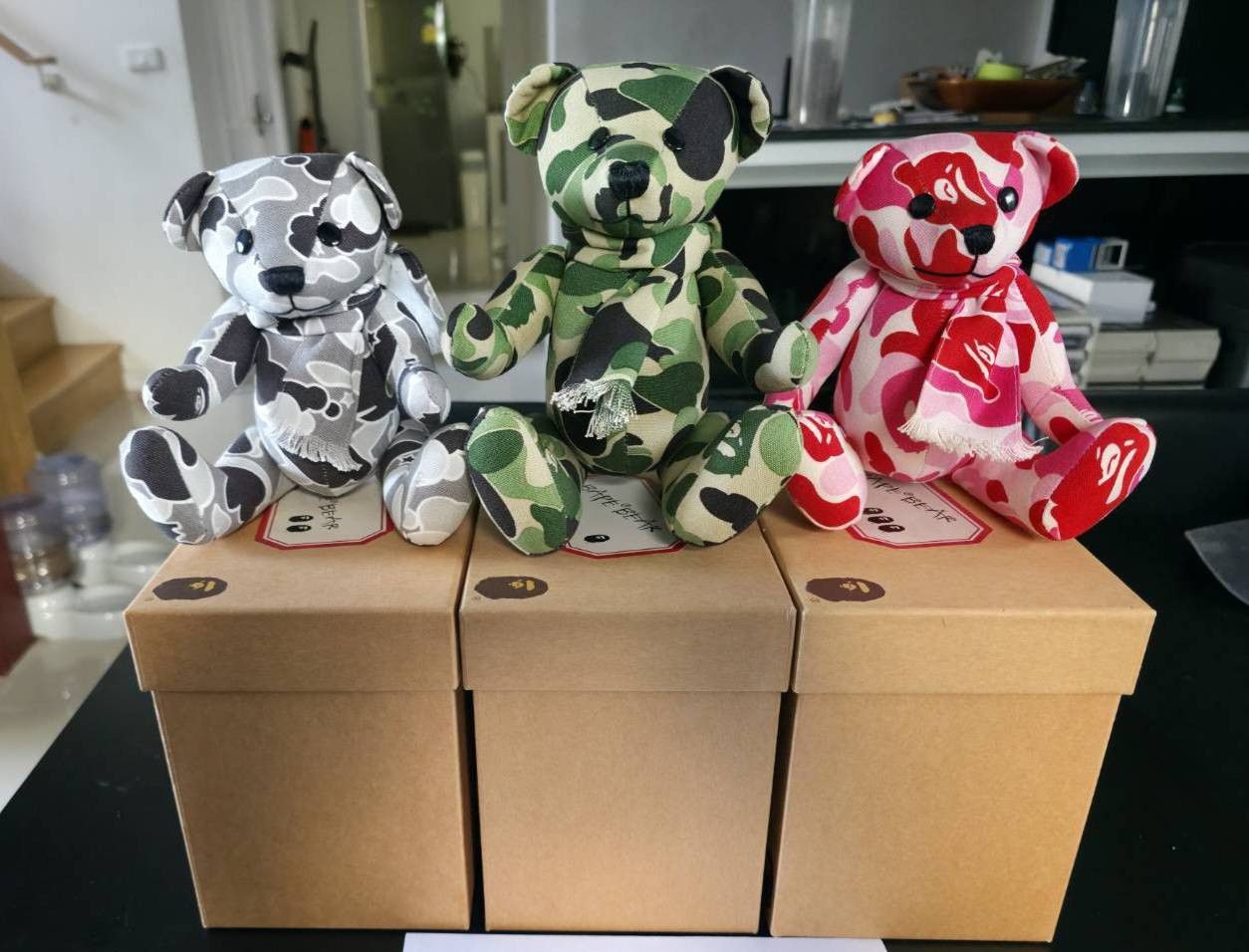 Bape A BATHING ape Bape Bear Plush dolls set for 3 Size ONE SIZE - 7 Thumbnail