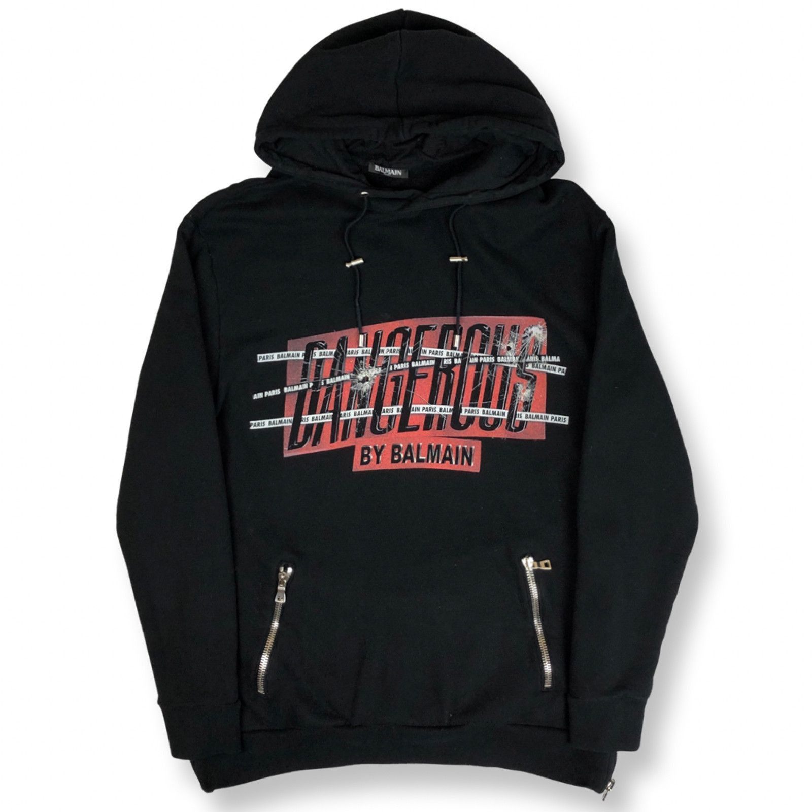 Balmain Balmain Dengerous Logo Biker Hoodie Size US M / EU 48-50 / 2 - 3 Thumbnail