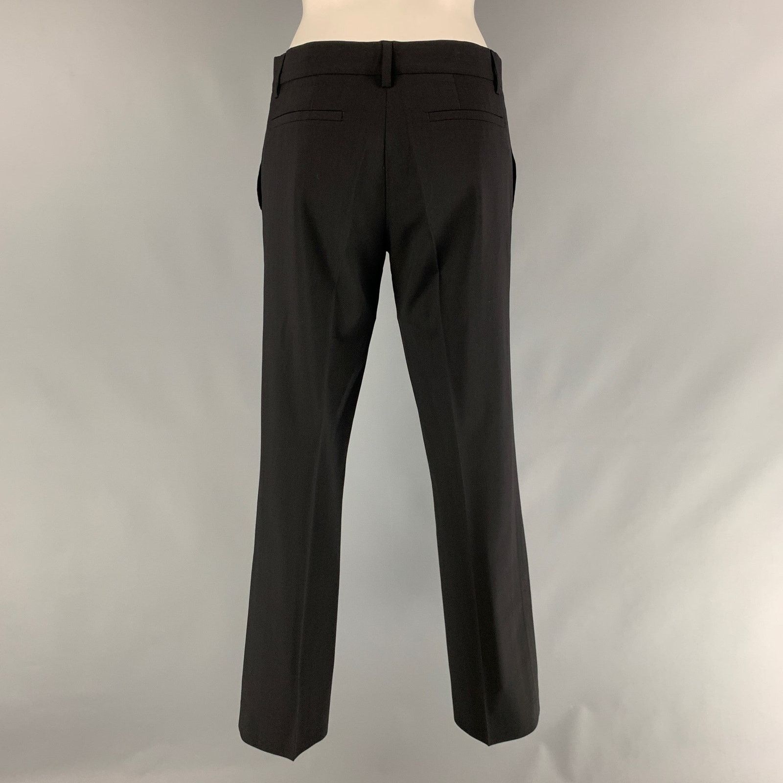 Paul & Joe PAUL & JOE 34 Black Solid Polyester Wool Shawl Collar Suit Size 34R - 6 Thumbnail