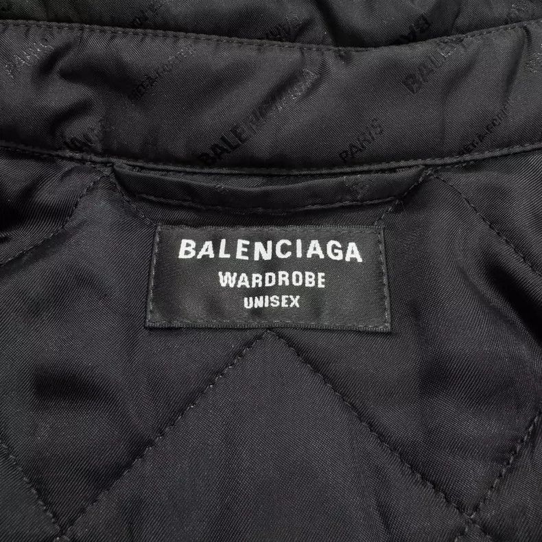 Balenciaga Balenciaga Screen Printed Logo Lightweight Puffer Jacket Size US S / EU 44-46 / 1 - 6 Thumbnail