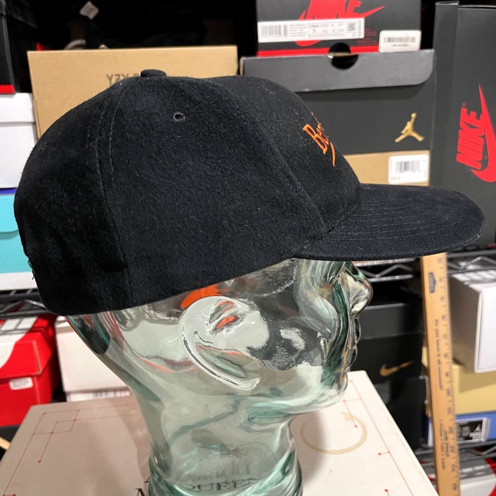 Vintage Nissin Berkley Hat Cap Black Adult Snap Back Adjustable Script Mens Vintage Baseball Cap Mens Size ONE SIZE - 2 Thumbnail