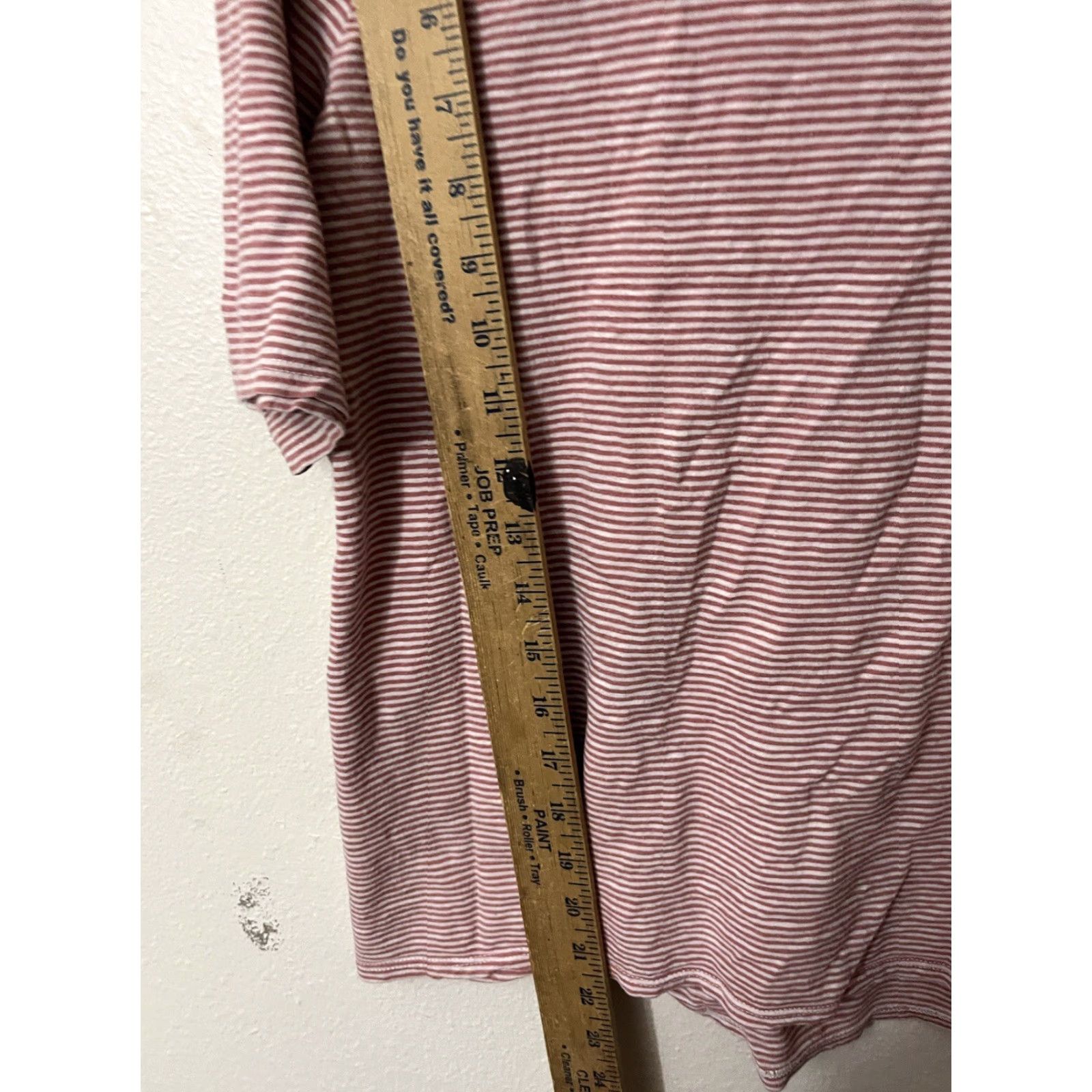 Loft Loft Women's Medium Pink White Floral Striped Short Sleeve T-Shirt Casual Classic Size M / US 6-8 / IT 42-44 - 4 Thumbnail