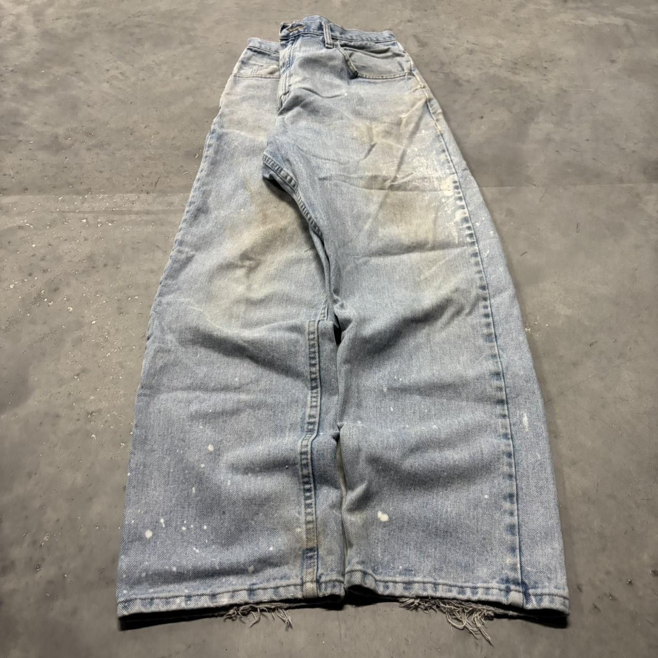 Japanese Brand × Vintage Crazy Vintage Y2K/2000s Faded Light Wash Essential Denim Jeans! Size US 36 / EU 52 - 3 Thumbnail