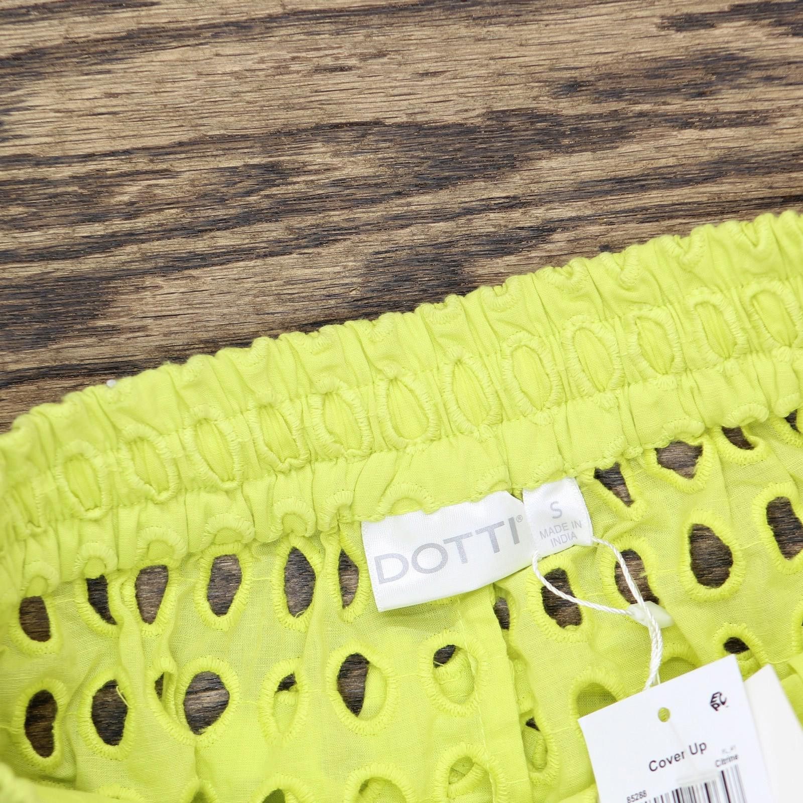 Massimo Dutti Nwt Dotti Cover Up Drawstring Shorts 85288 Citron Green S Size ONE SIZE - 4 Thumbnail