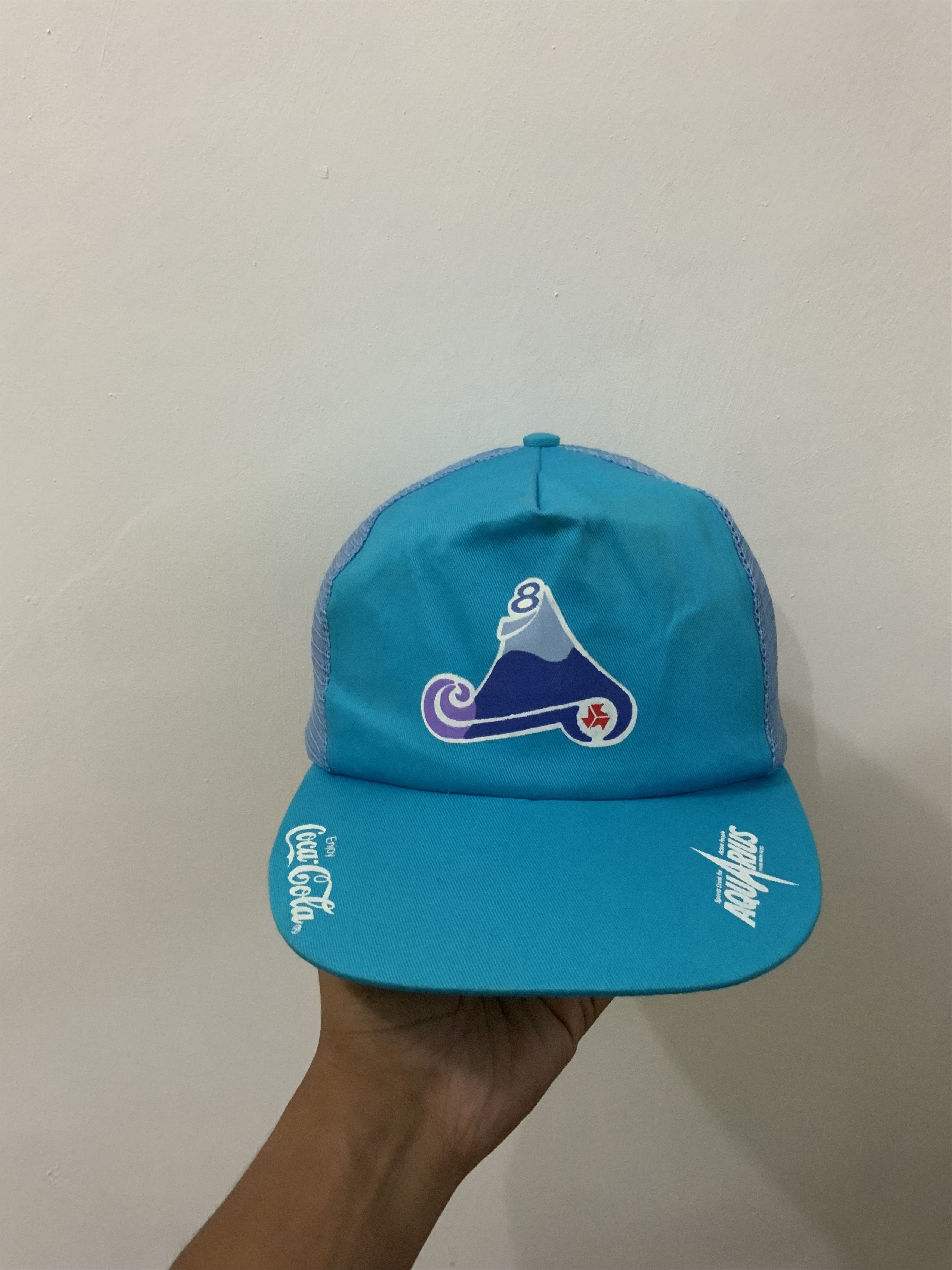 Coca Cola Coca Cola Aquarius Half Trucker Hat Size ONE SIZE - 1 Thumbnail