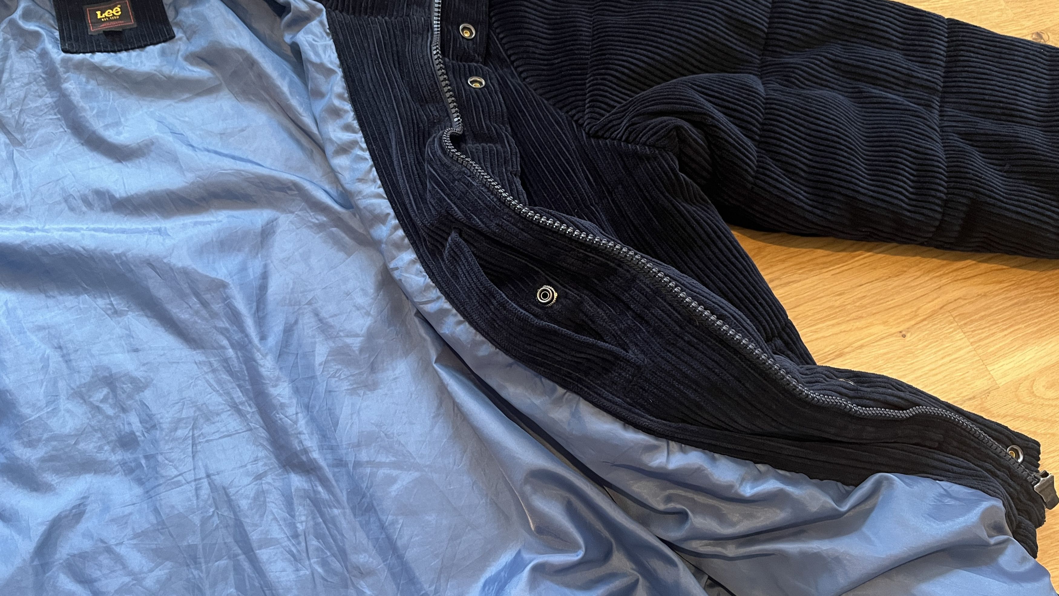Lee Lee 2 Pockets Wide Wale Cord Puffer Jacket Navy XXL Size US XXL / EU 58 / 5 - 13 Thumbnail