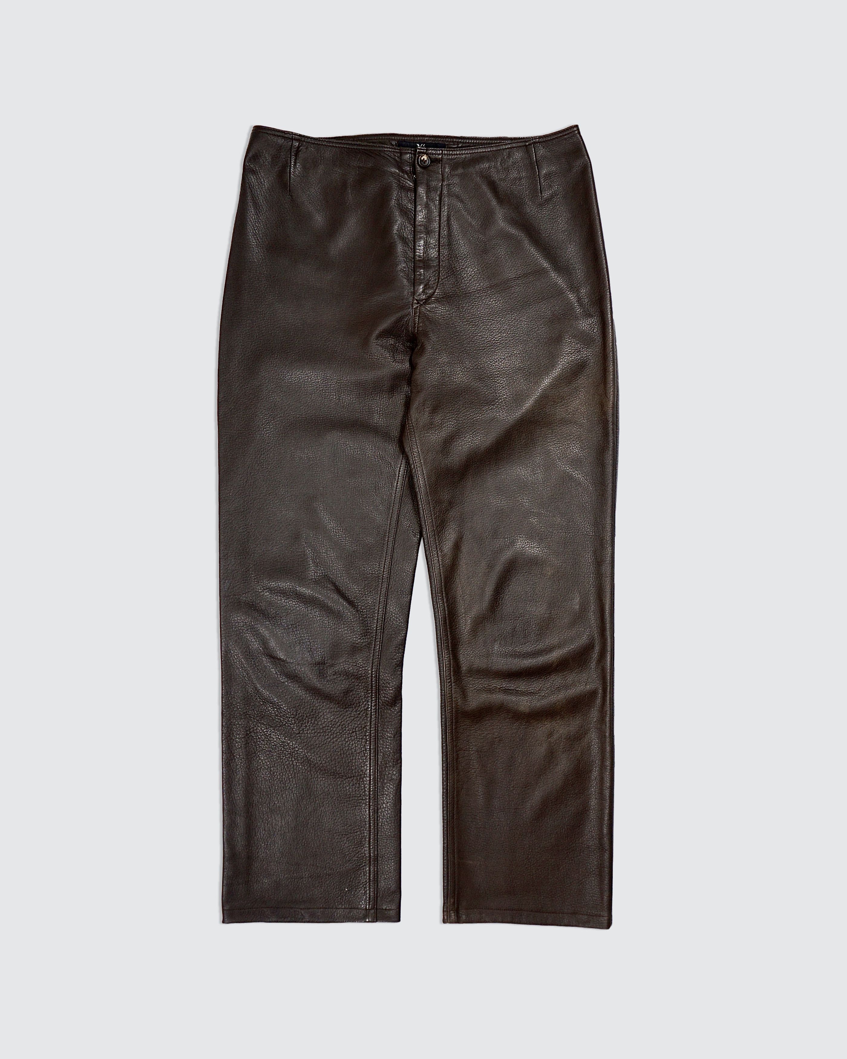 Yohji Yamamoto Y's Yohji Yamamoto Leather Pants Size 32" / US 10 / IT 46 - 1 Thumbnail
