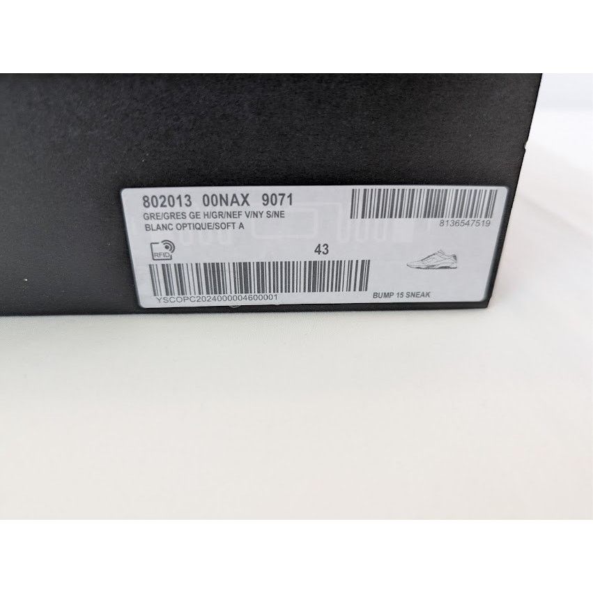 Saint Laurent Paris o1rshd1 Q:3 / Bump 15 Low-Top Sneaker Blanc Optique / Soft A Size US 10 / EU 43 - 24 Thumbnail