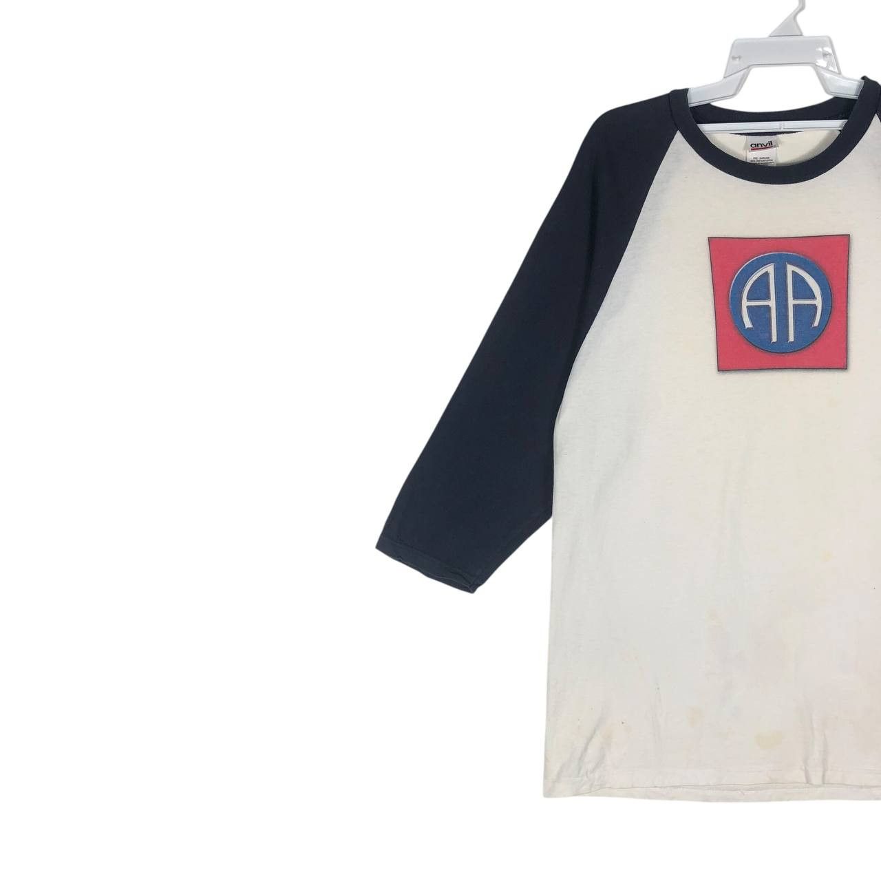 Anvil × Japanese Brand × Vintage Vintage Y2K 3Q Airborne T-shirt Size US L / EU 52-54 / 3 - 3 Thumbnail