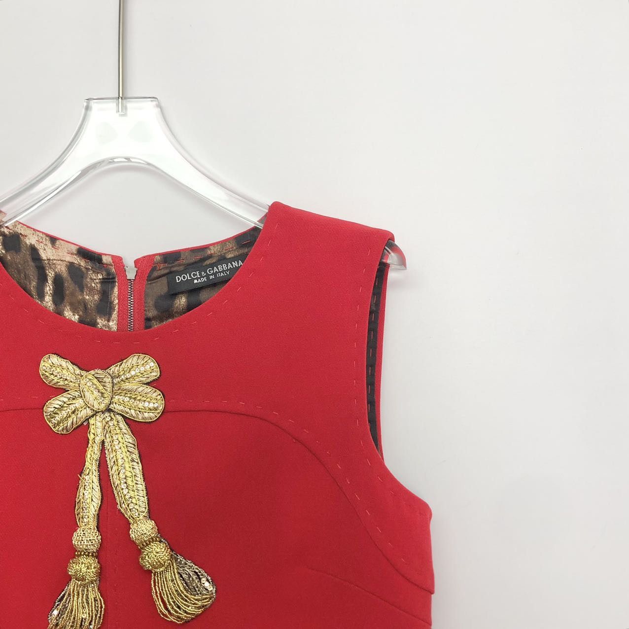 Dolce & Gabbana Dolce&Gabbana Red Sleeveless Women Dress K26WX Size S / US 4 / IT 40 - 3 Thumbnail