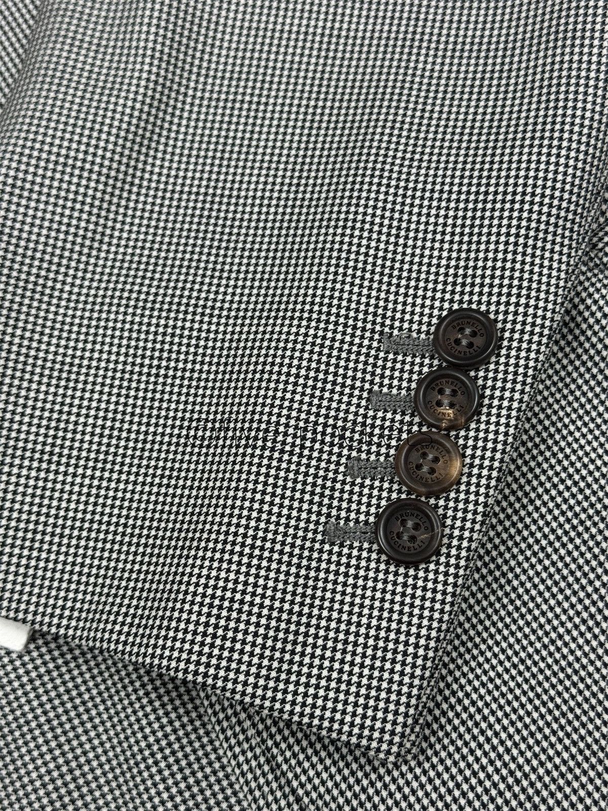 Brunello Cucinelli NEW Brunello Cucinelli Houndstooth Mens Sport Coat Blazer Size 44R - 10 Thumbnail