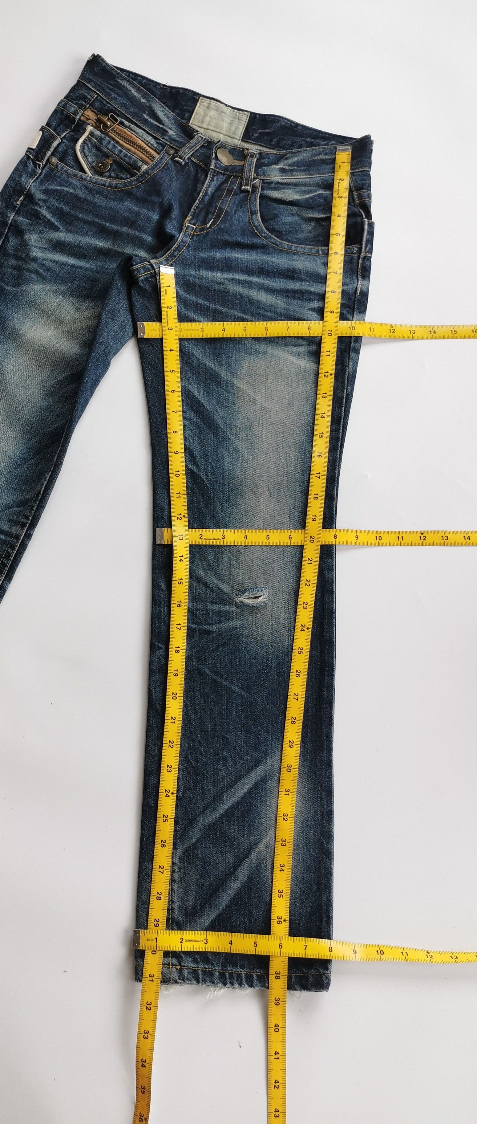 Japanese Brand Lolita Double Waist Back Madefaker Rare Jeans Size US 29 - 9 Thumbnail