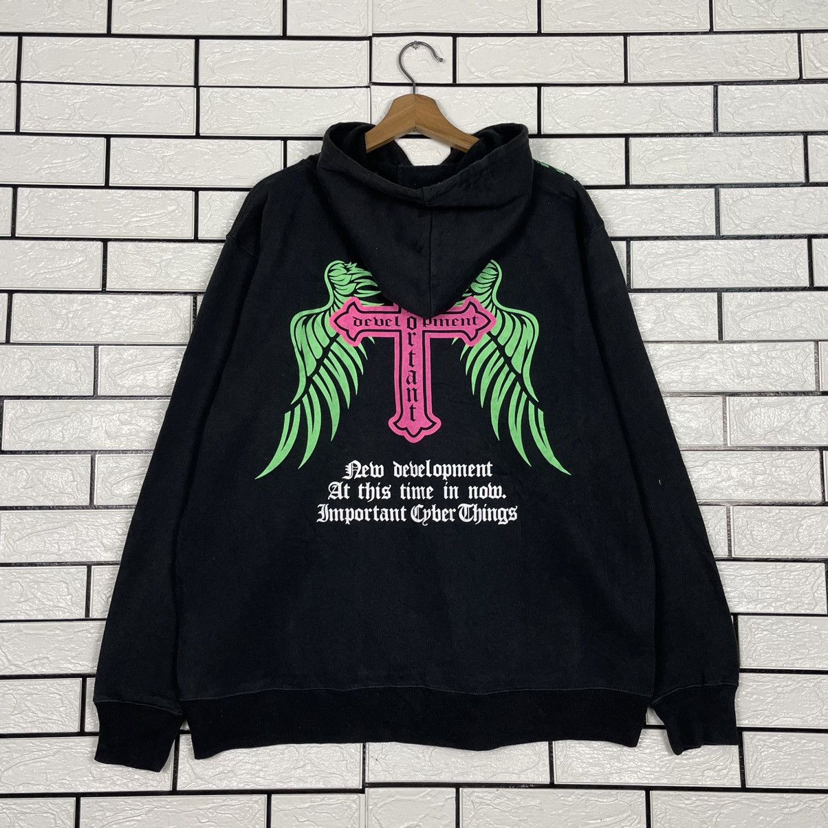 Japanese Brand Strange Heaven Surf Style Big Print Pullover Hoodie Size US L / EU 52-54 / 3 - 7 Thumbnail