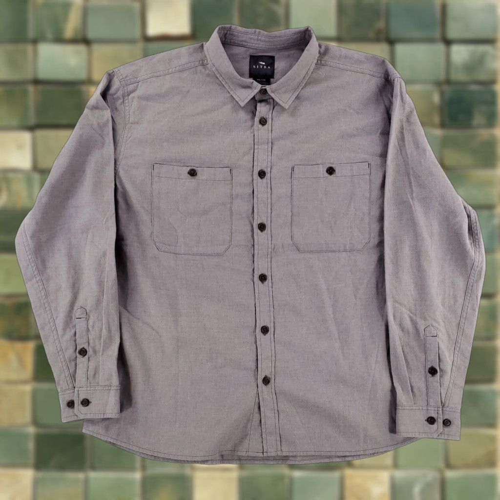 SITKA Sitka Ambary Button Up Shirt Long Sleeve Gray Mens XXL Size US XXL / EU 58 / 5 - 1 Thumbnail