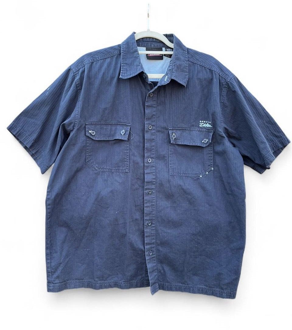 Dickies Y2K Dickies Navy Short-Sleeve Button-Up Shirt Size US XL / EU 56 / 4 - 1 Thumbnail