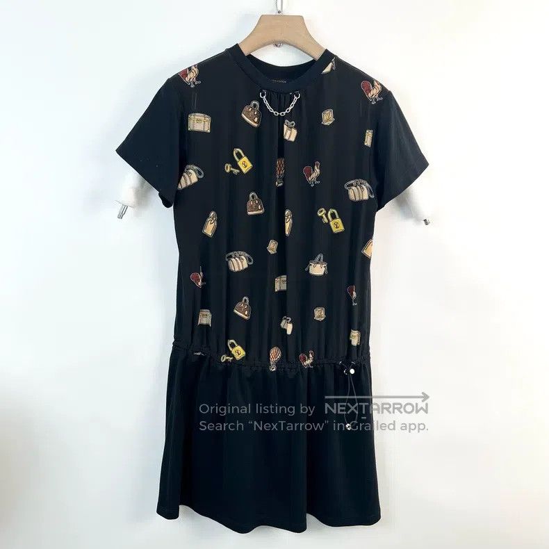 Louis Vuitton Louis Vuitton Graphic print full-print patchwork dress Size XS / US 0-2 / IT 36-38 - 1 Thumbnail