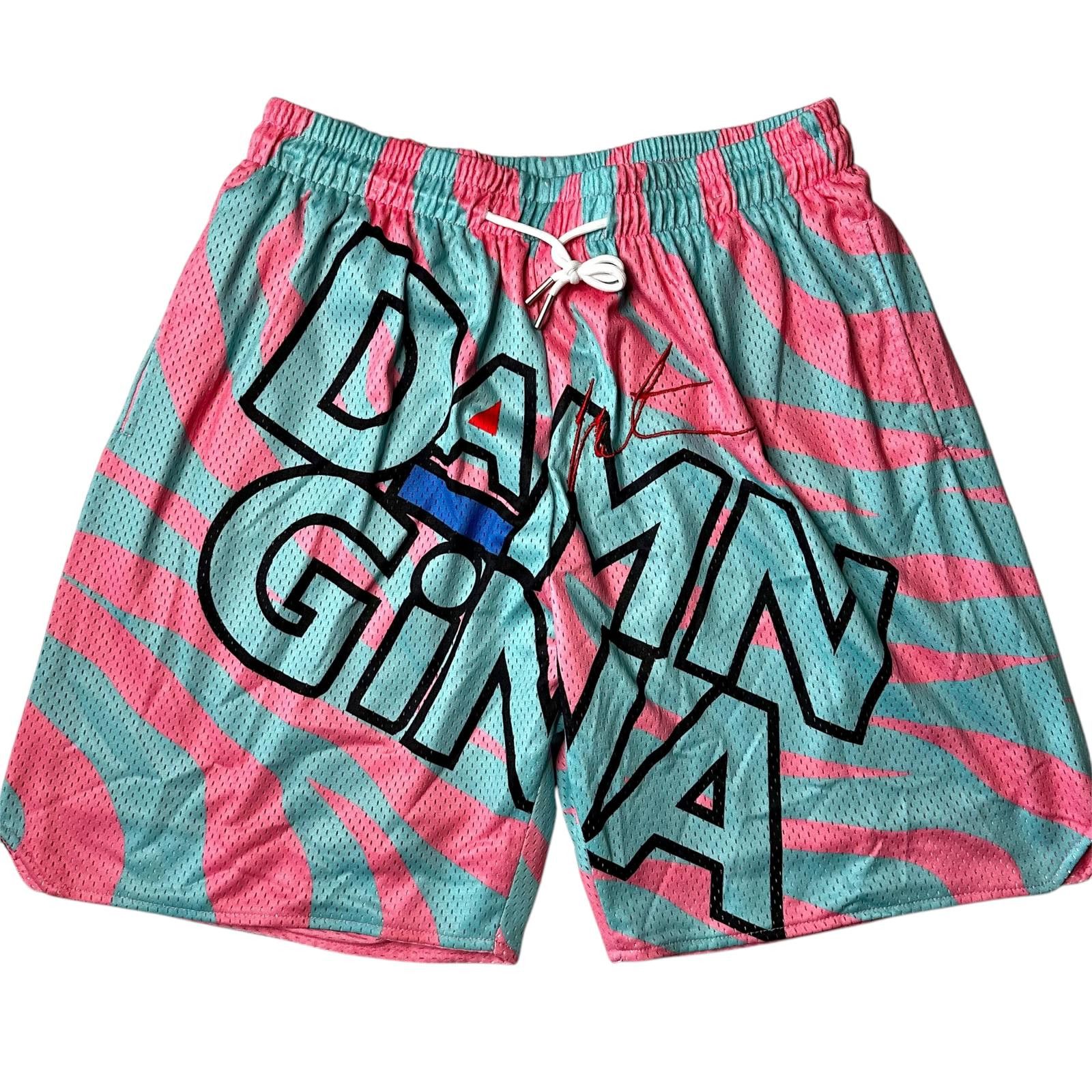 Designer NWT Headgear Damn Gina Martin Basketball Shorts Pink Men’s L Size US 34 / EU 50 - 1 Thumbnail