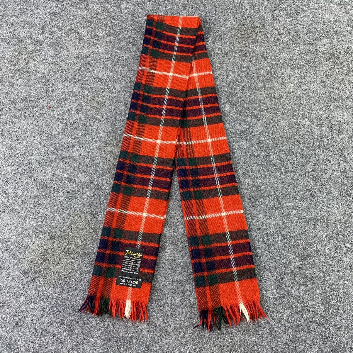Johnstons Of Elgin Johnstons Of Elgin Red Fraser Muffler/Scarf/Neckwear-T1233 Size ONE SIZE - 2 Thumbnail