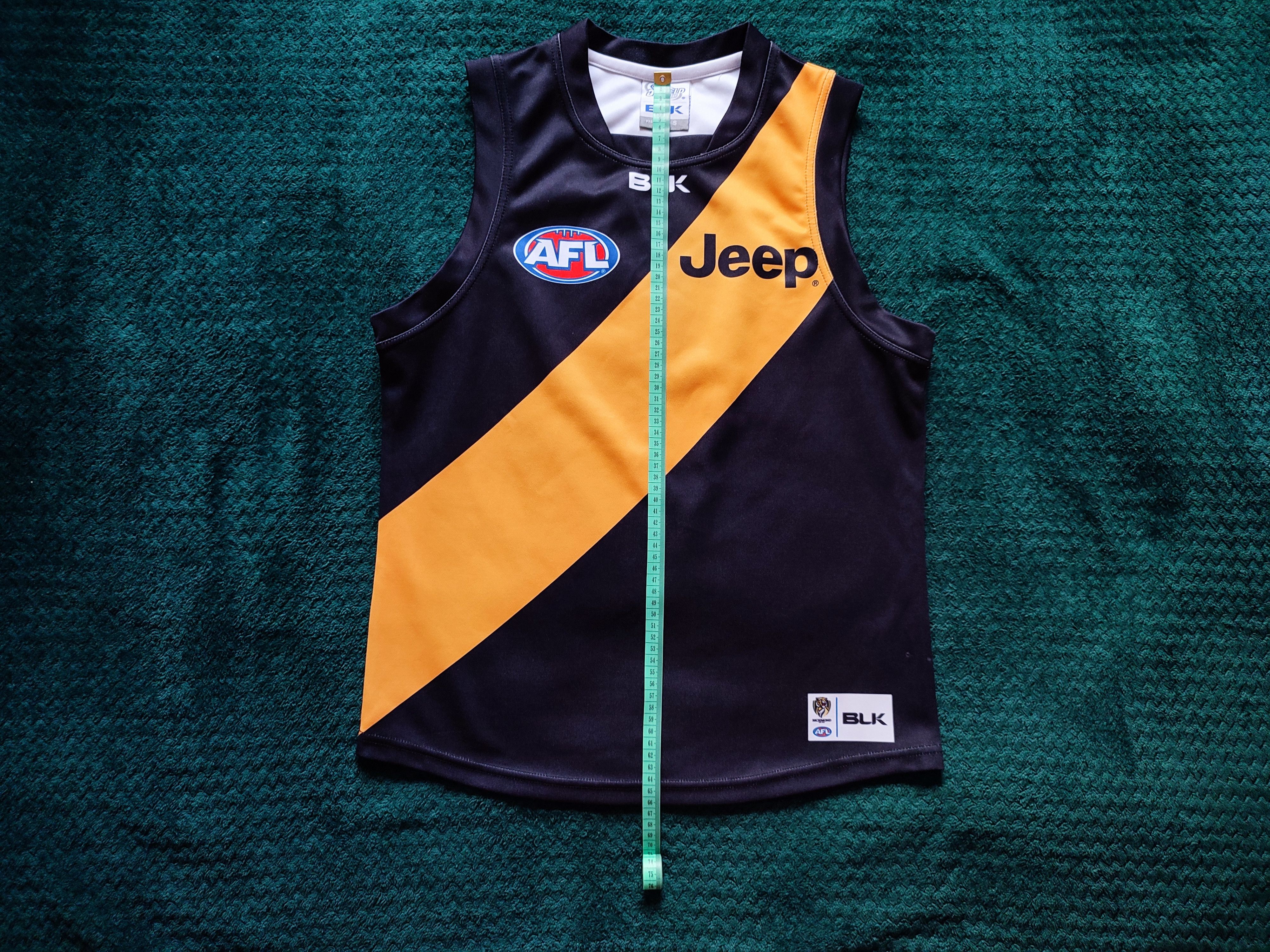 Blk Dnm Richmond Tigers AFL Australian Football BLK Jersey Vest Size US S / EU 44-46 / 1 - 5 Thumbnail