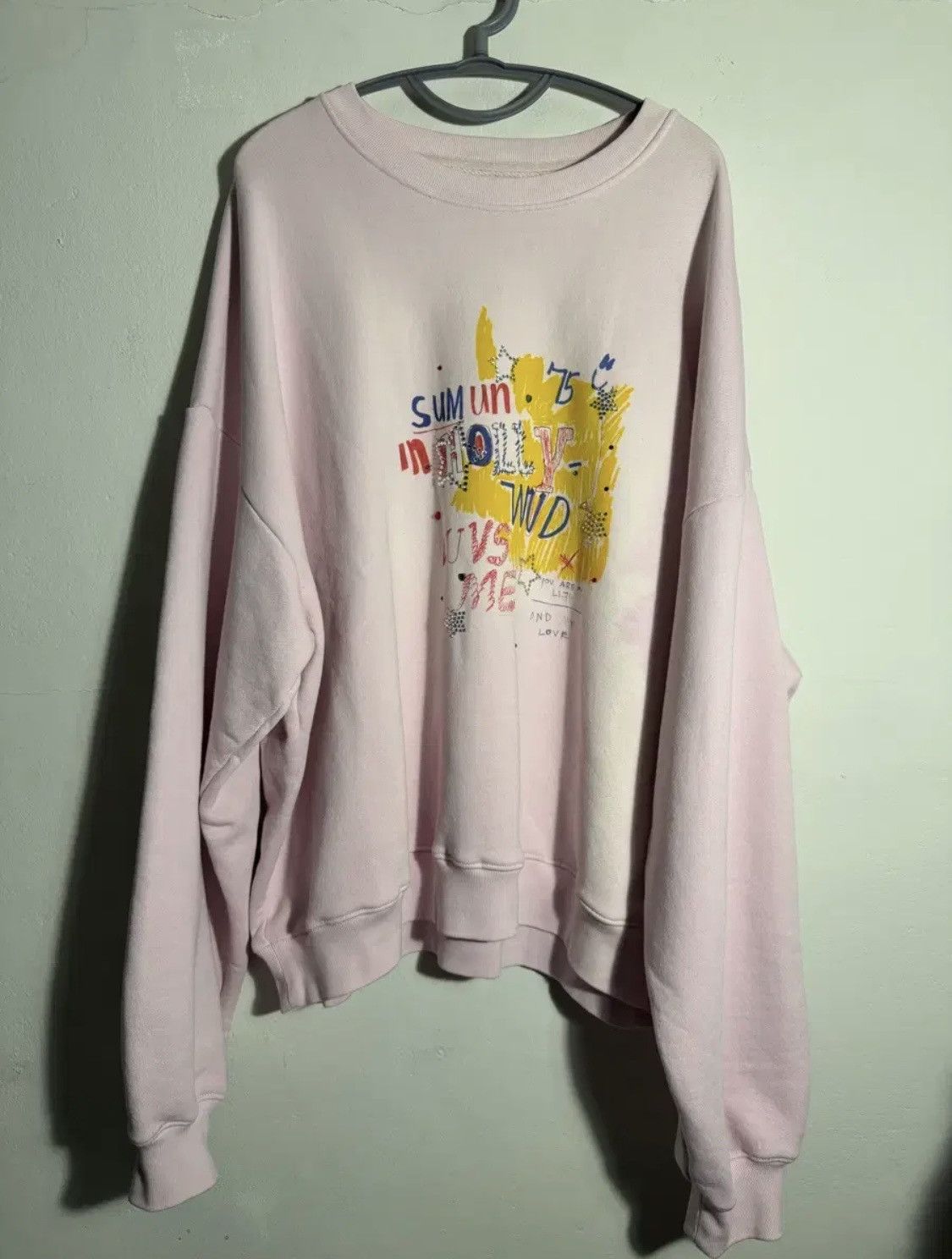 Paly Hollywood Paly Hollywood Light Pink Sweat Shirt Size US XL / EU 56 / 4 - 1 Thumbnail