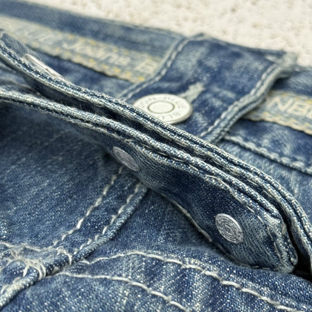 Japanese Brand Vintage Buckle Back Pants Blue Moon Blue Denim Pants Size US 29 - 17 Thumbnail