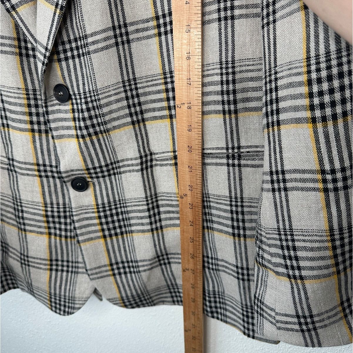 Cristaseya NWT Cristaseya Oversized Linen Blazer Ecru Black Plaid M Size US M / EU 48-50 / 2 - 16 Thumbnail
