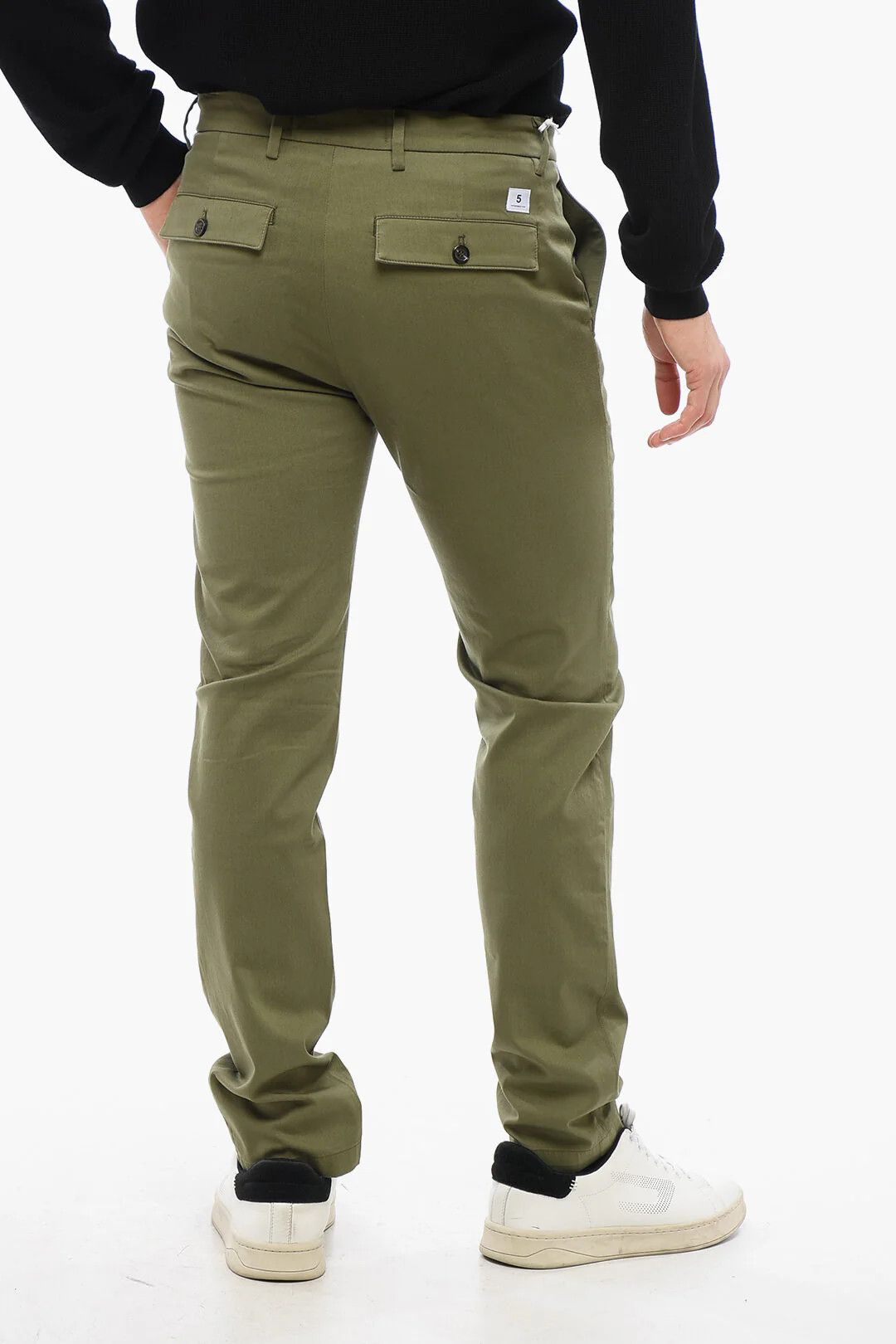 DEPARTMENT5 og1mm0326 Stretch Cotton Chino Pant in Green Size US 31 - 2 Thumbnail