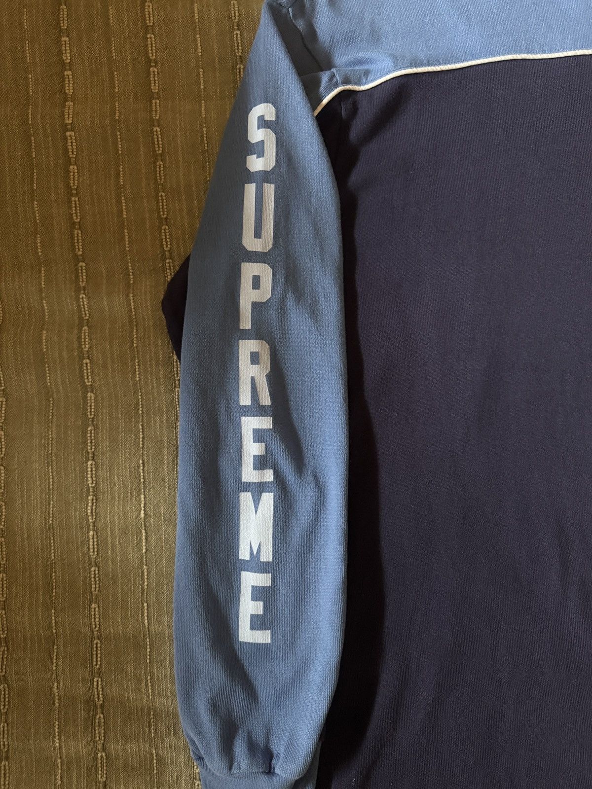 Supreme Supreme paneled piping Long-sleeve Top “Navy” Size US M / EU 48-50 / 2 - 7 Thumbnail