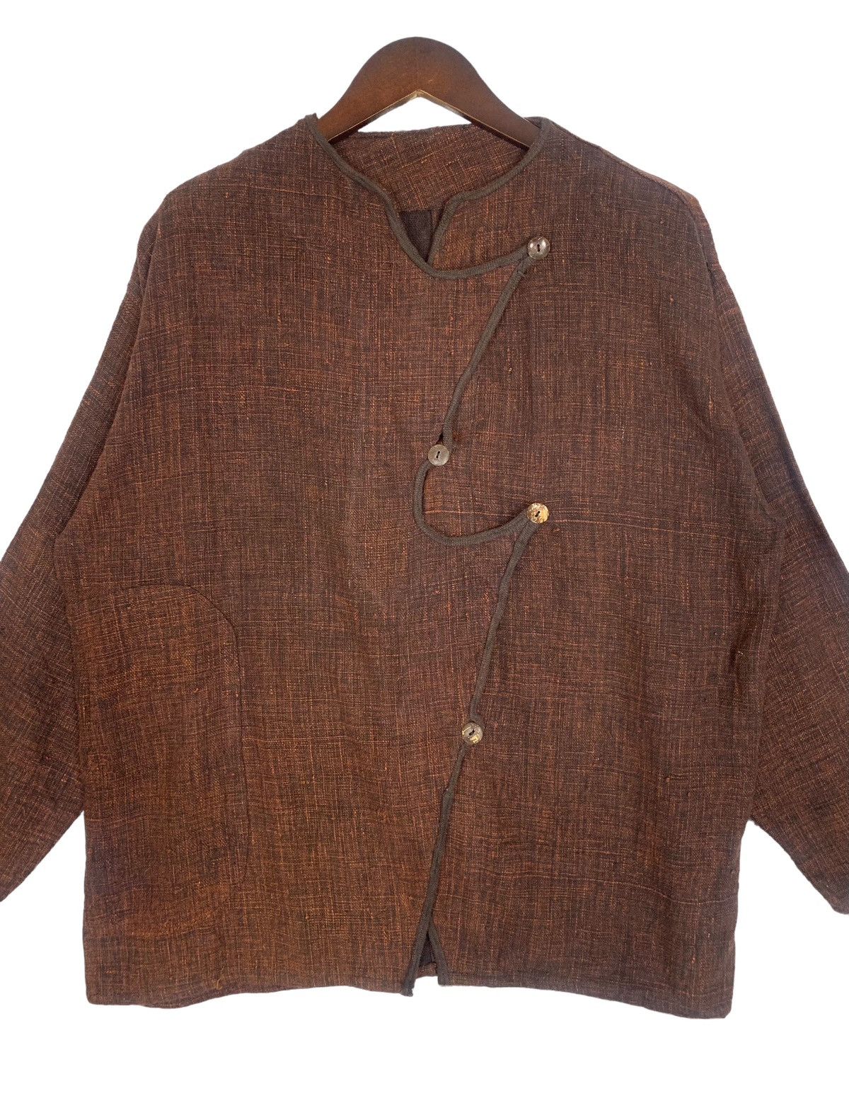Japanese Brand × Vintage Vintage Cotton Chore Japanese Jacket Colour Brown Size L / US 10 / IT 46 - 2 Thumbnail