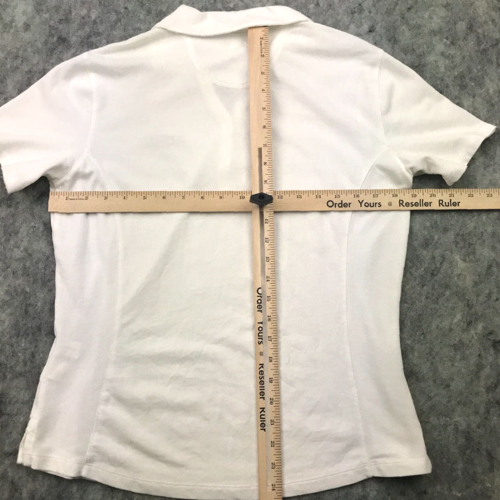 Cutter & Buck VINTAGE Cutter & Buck Womens Golf Shirt Top Large White Dry Tec? Size L / US 10 / IT 46 - 6 Thumbnail