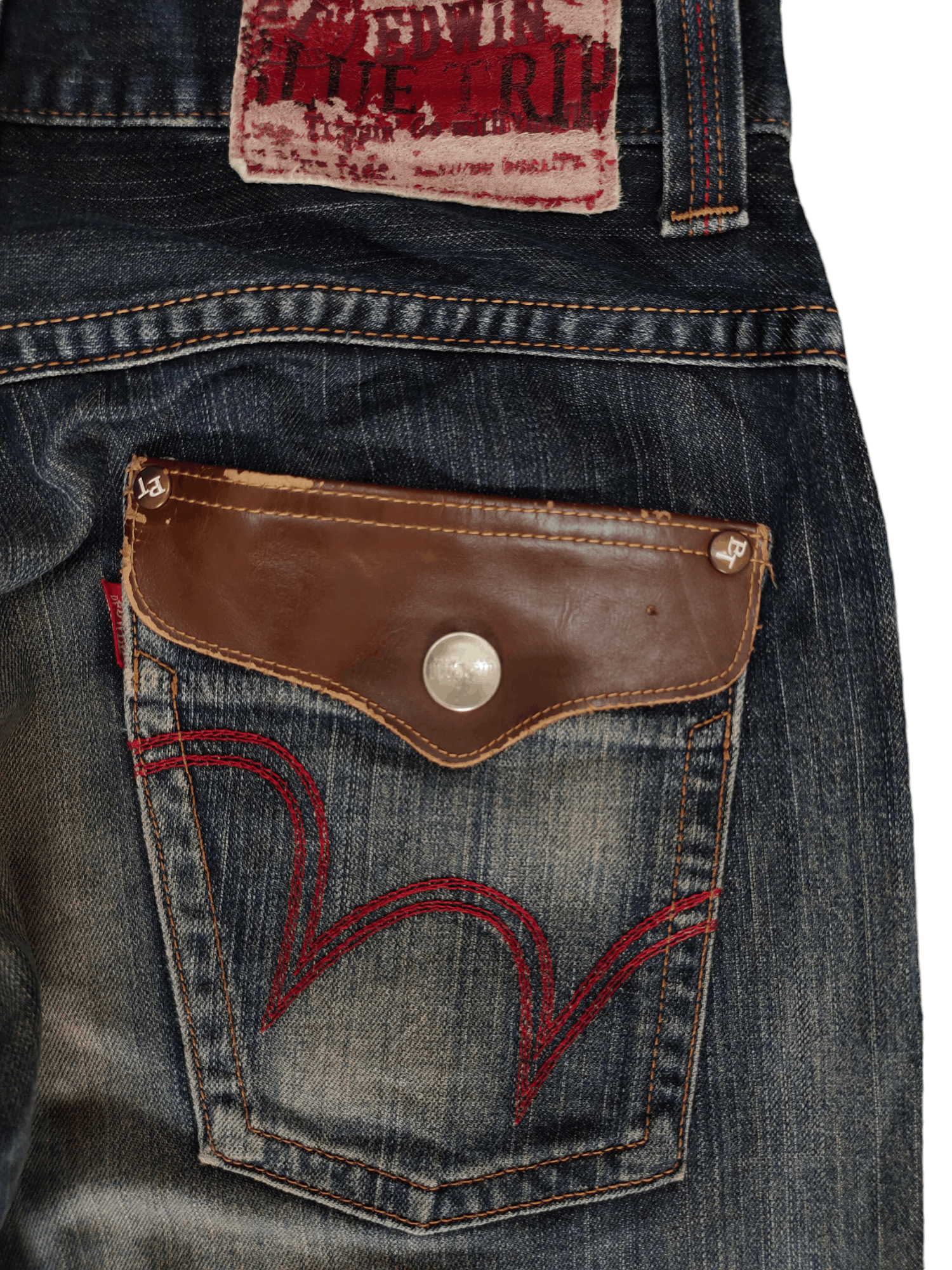Number (N)ine × Undercover Vintage Edwin Blue Trip Clawmark Jeans Undercover Style Size US 32 / EU 48 - 10 Thumbnail