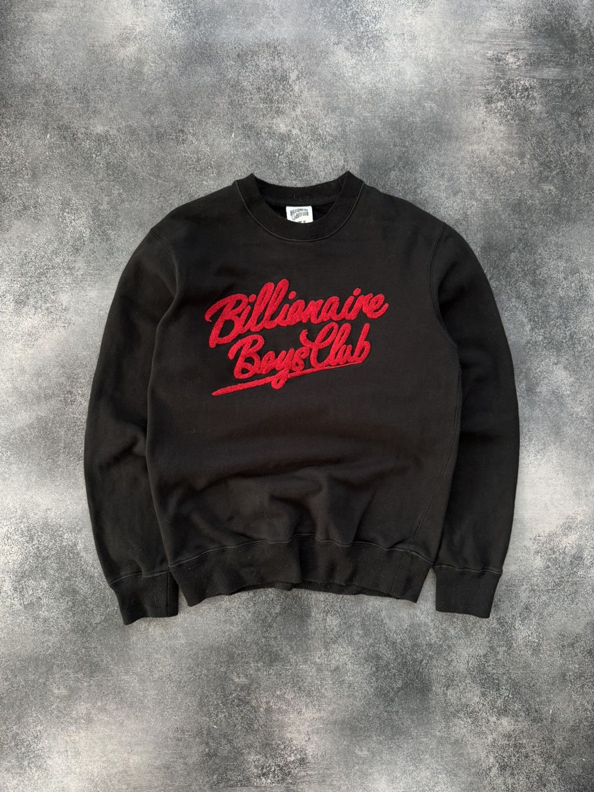 Billionaire Boys Club Billionaire Boys Club Red Chenille Script Sweatshirt Size US S / EU 44-46 / 1 - 1 Thumbnail