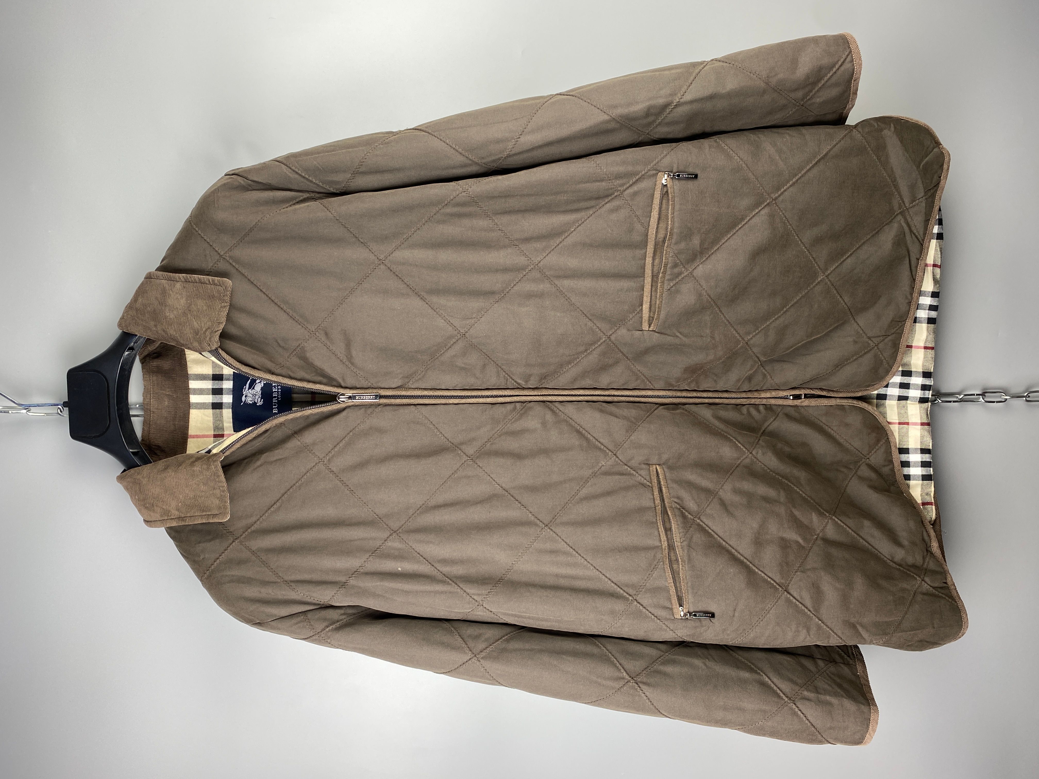 Pre-owned Burberry Nova Check Mens Jacket In Brown