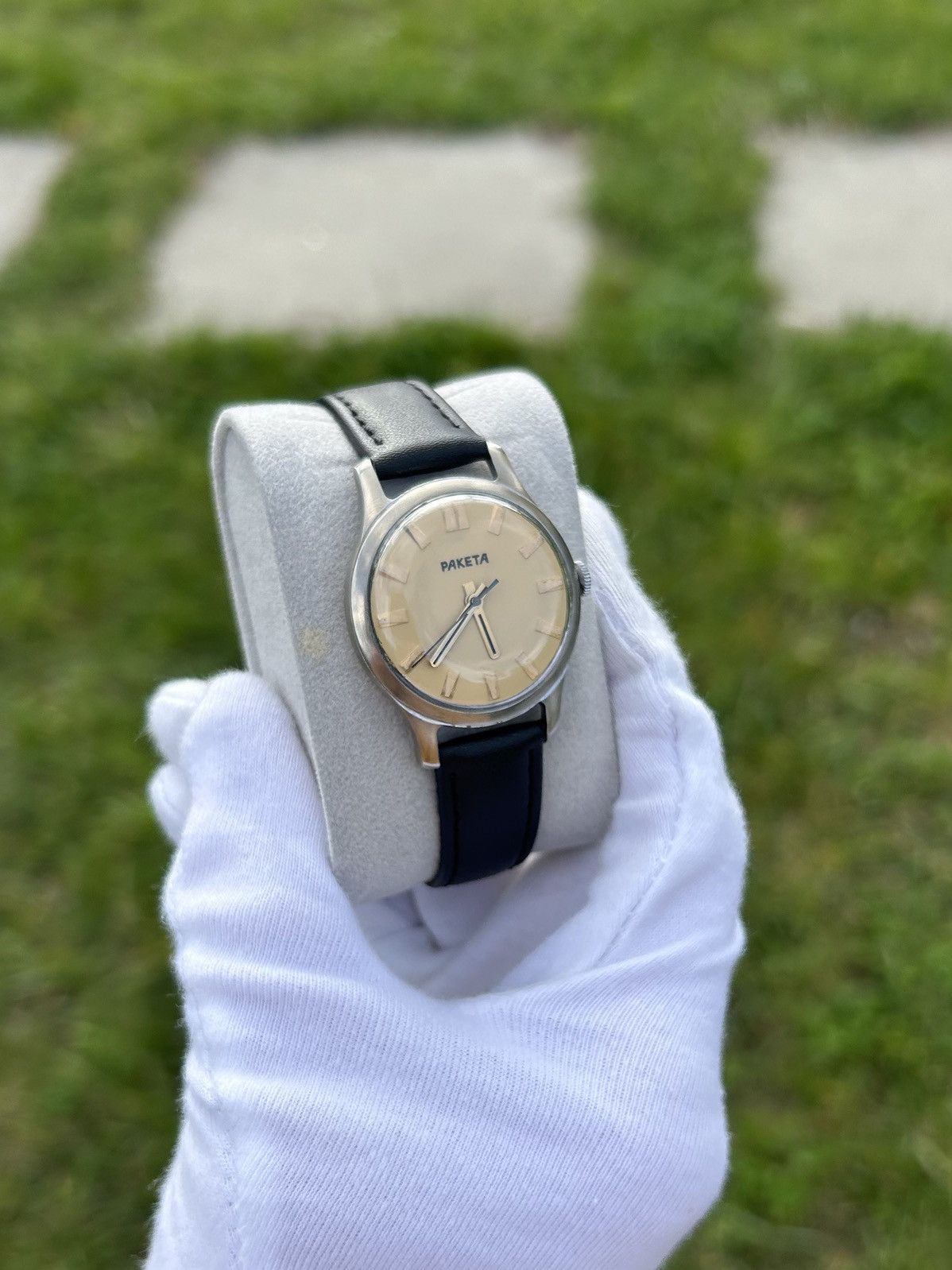 Vintage Vintage Watch Raketa Soviet USSR Mechanical Wristwatch 1950s Size ONE SIZE - 3 Thumbnail
