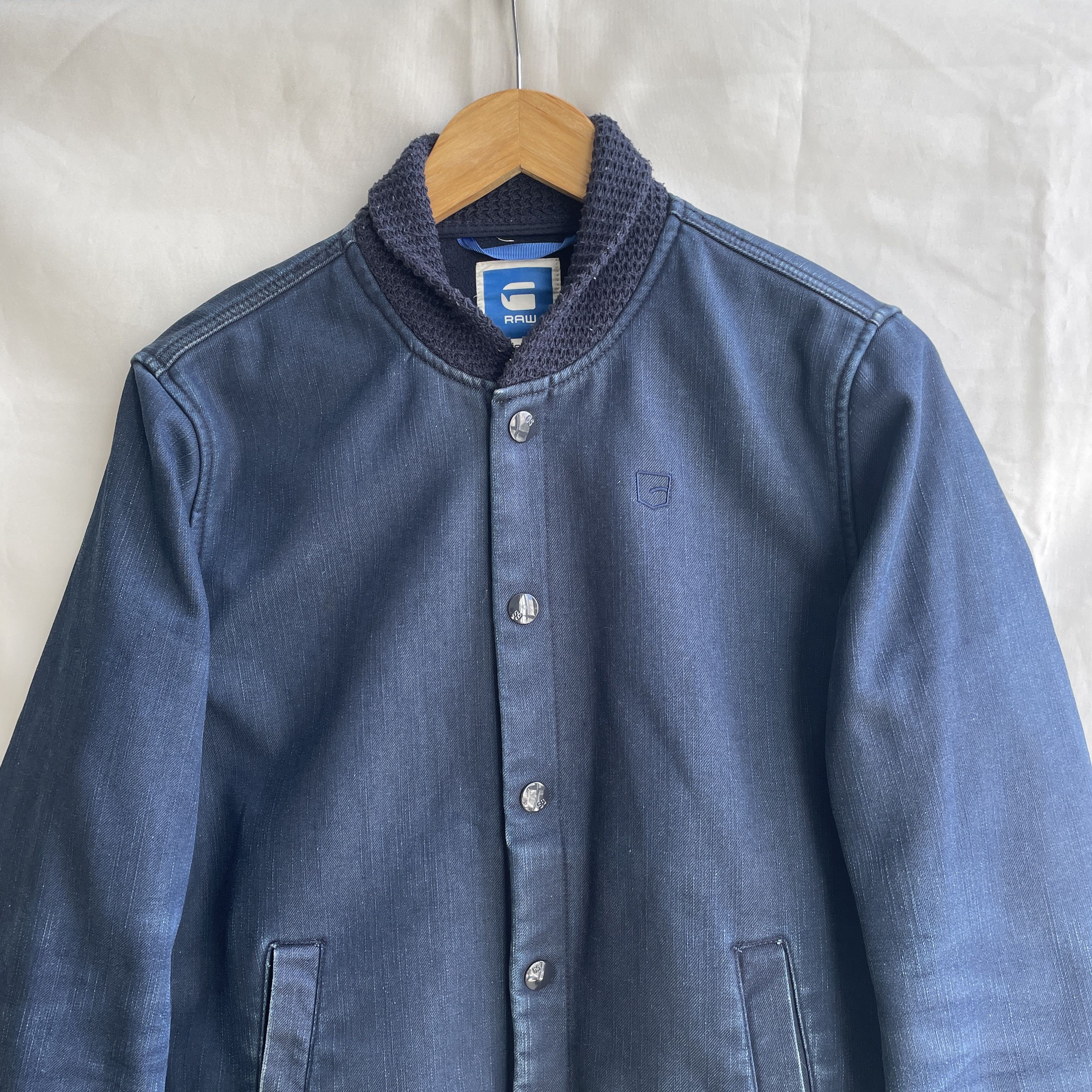 G-Star G-Star Raw Denim Baseball Bomber Jacket Size M Size US M / EU 48-50 / 2 - 3 Thumbnail