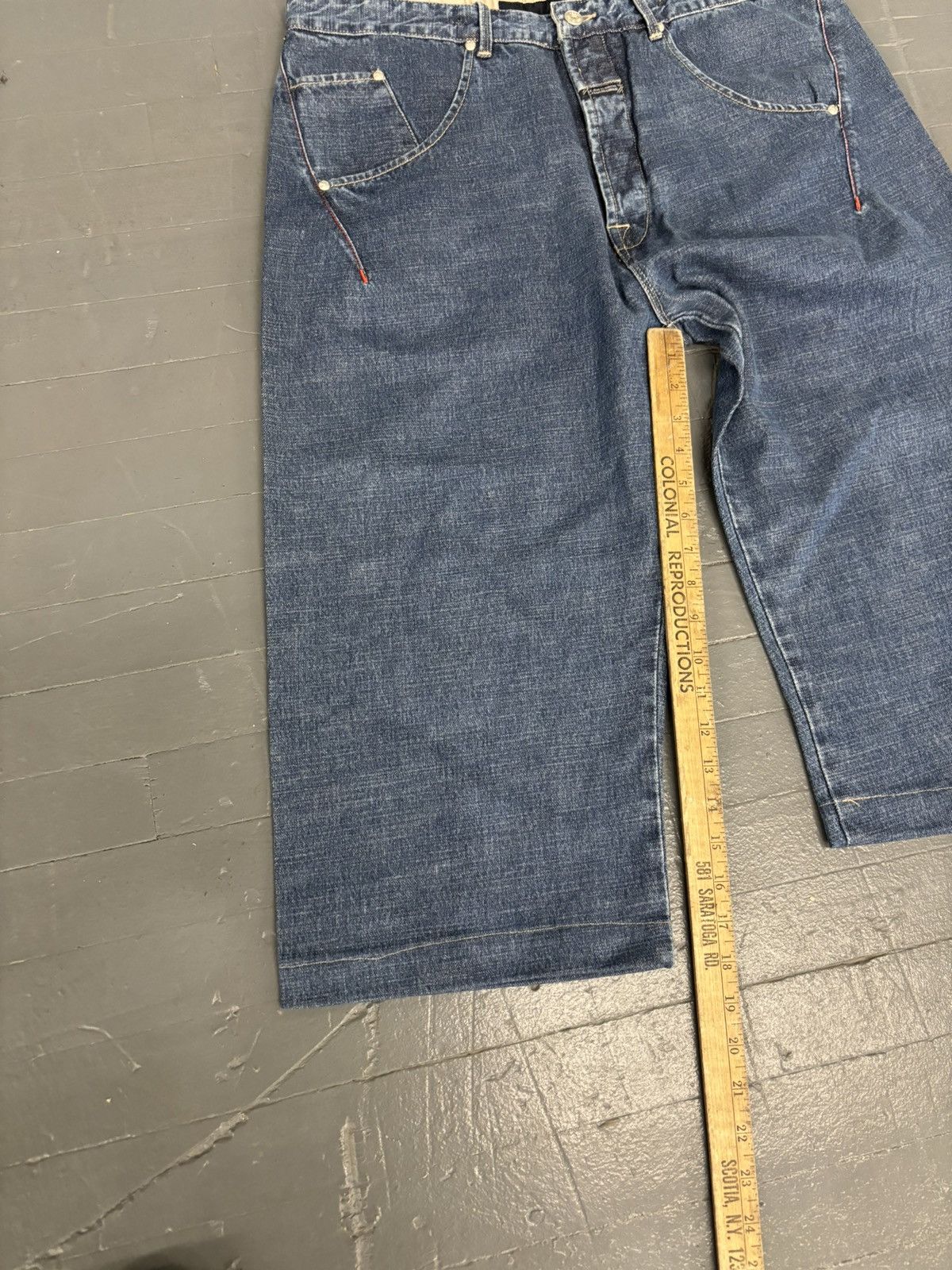 Japanese Brand × Marithe + Francois Girbaud × Vintage Vintage MFG baggy jorts Y2K Size US 38 / EU 54 - 9 Thumbnail